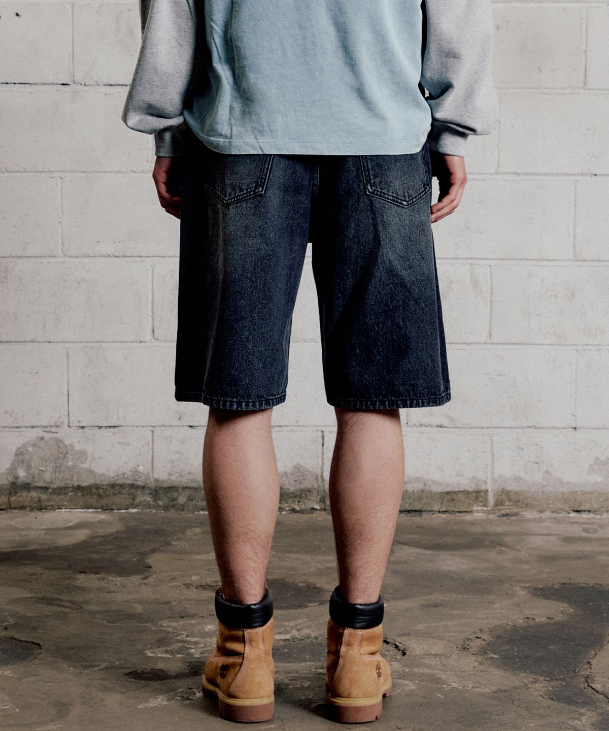 플랙(PLAC) 버뮤다 데님 쇼츠 M16 블랙