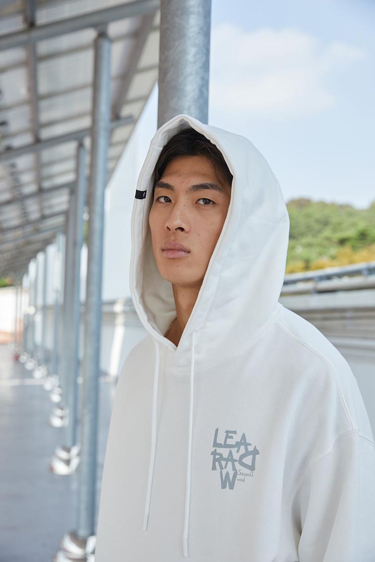 리드로(LEADRAW) 클로버 후드 화이트