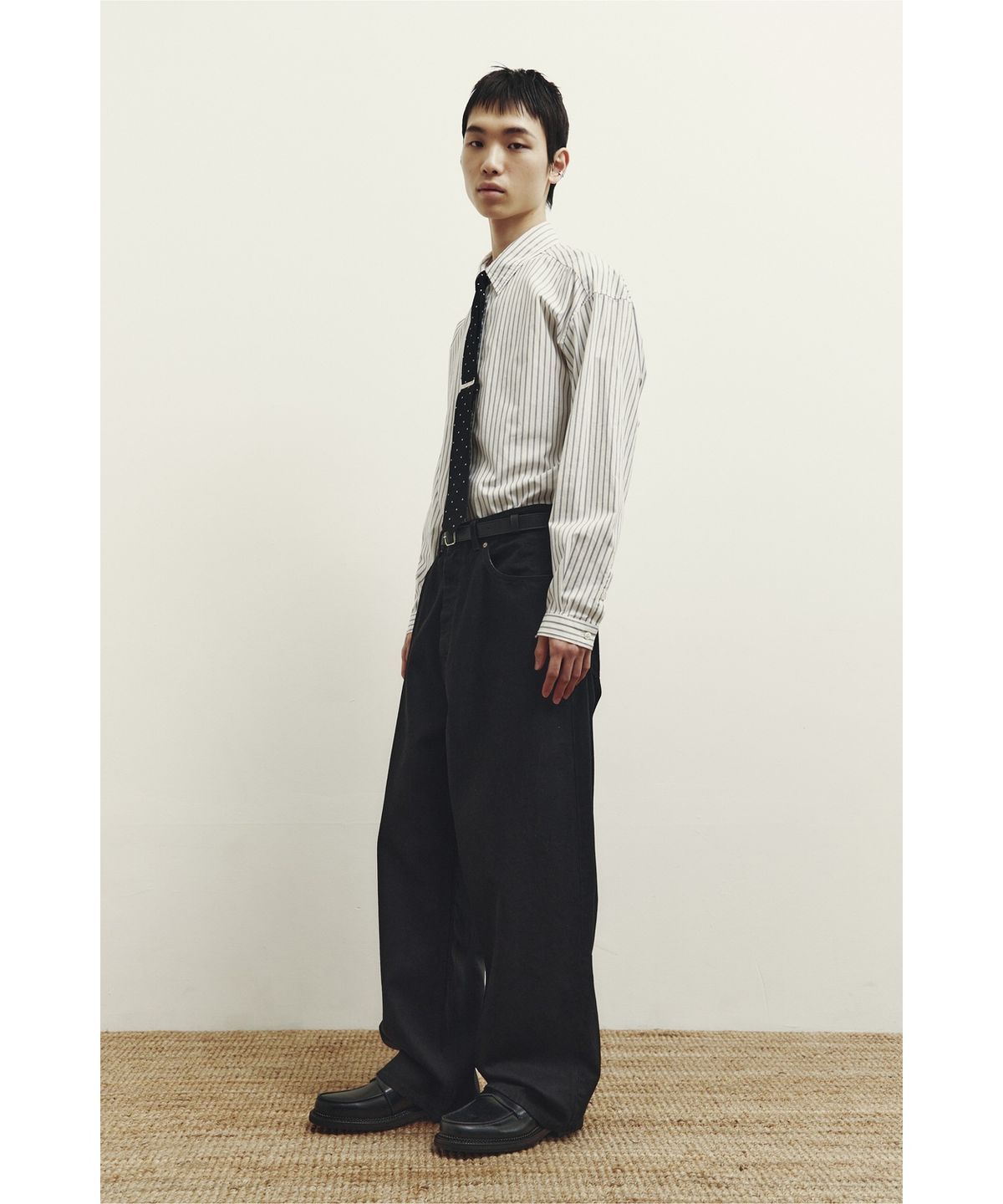 유스(YOUTH) Stripe Shirt - Ivory Stripe
