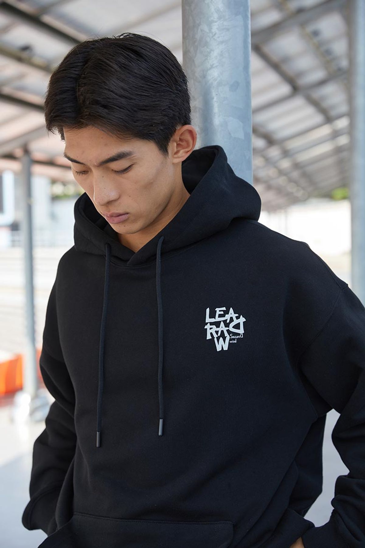 리드로(LEADRAW) 클로버 후드 블랙