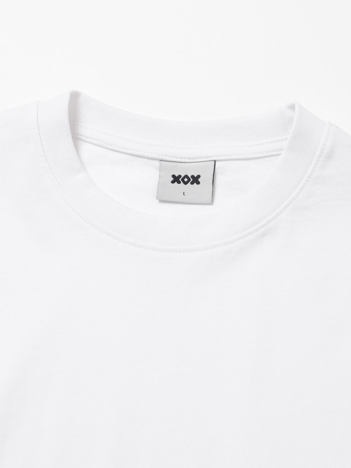 엑스오엑스(XOX) 레이어드 크루넥 반팔 티셔츠 [WHITE]