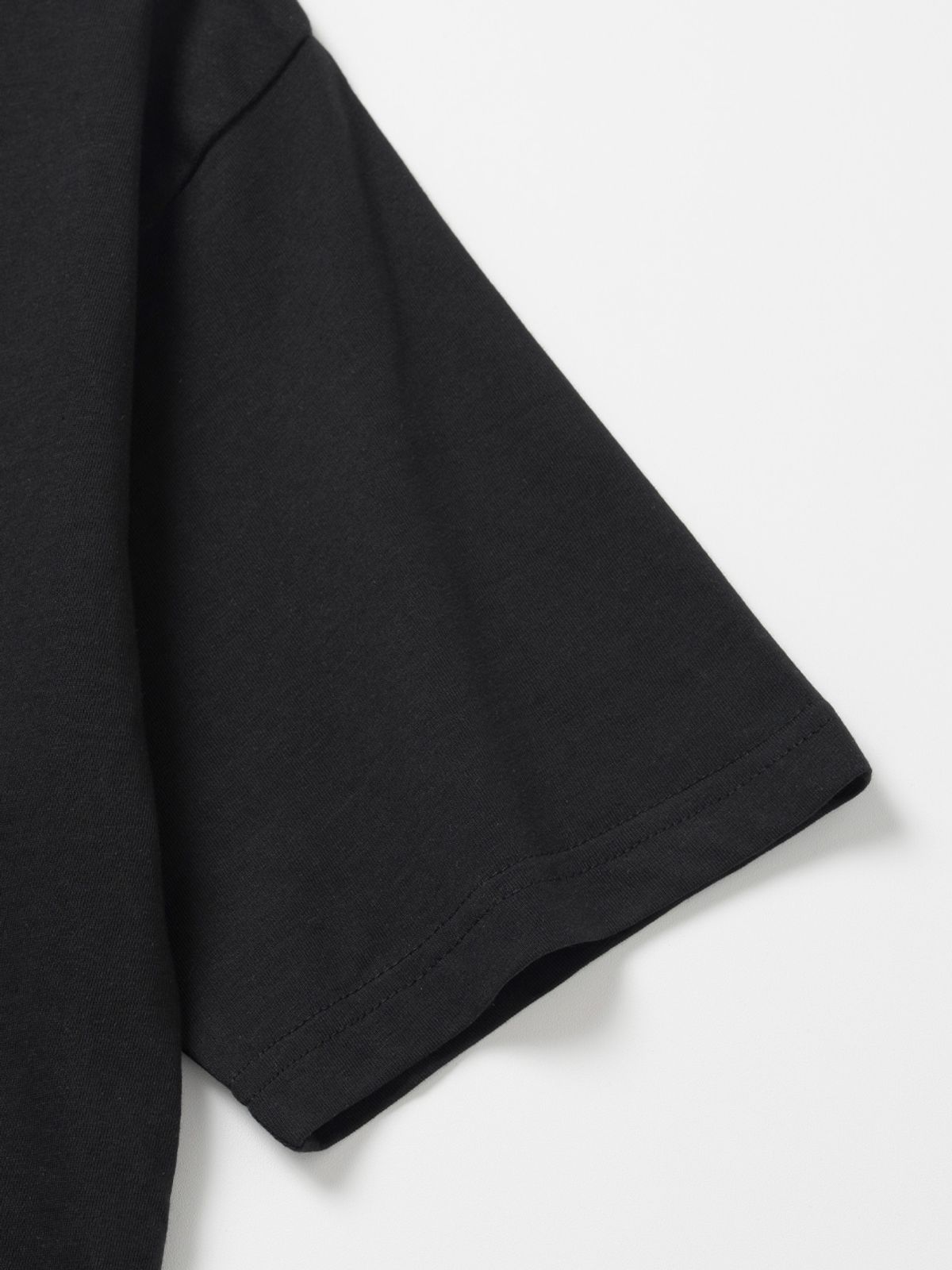 엑스오엑스(XOX) 레이어드 크루넥 반팔 티셔츠 [BLACK]