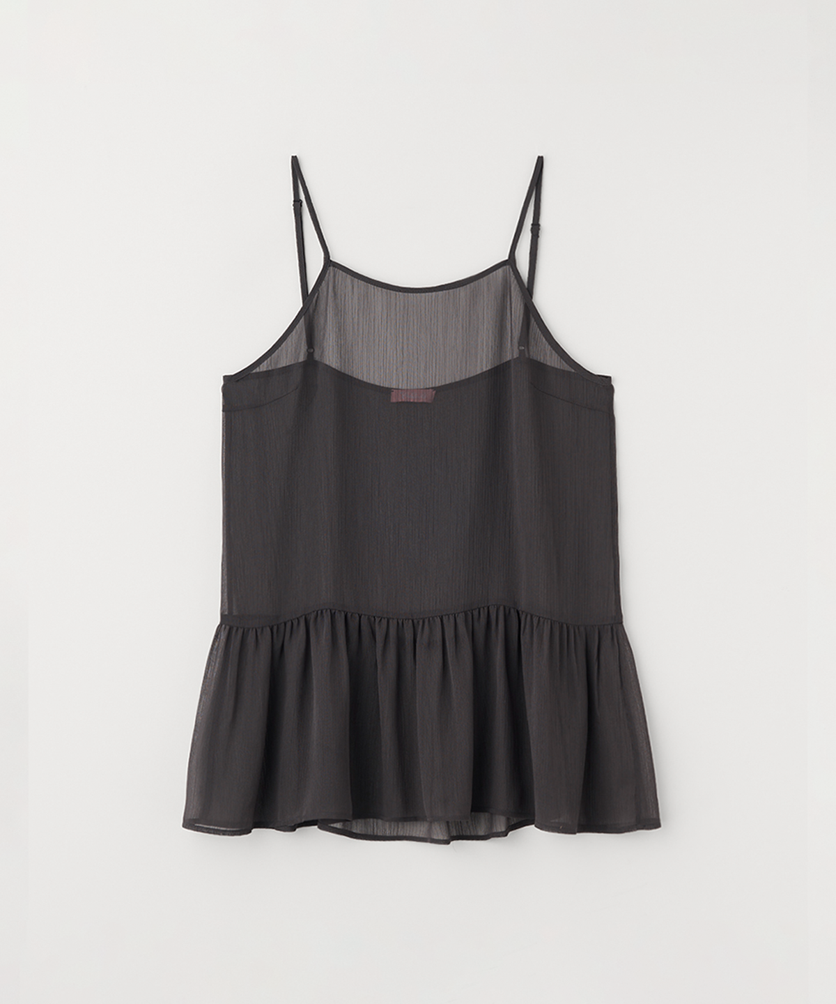 셀리테일즈(CELITAILS) SHEER SLEEVELESS LAYERED DRESS_CHARCOAL