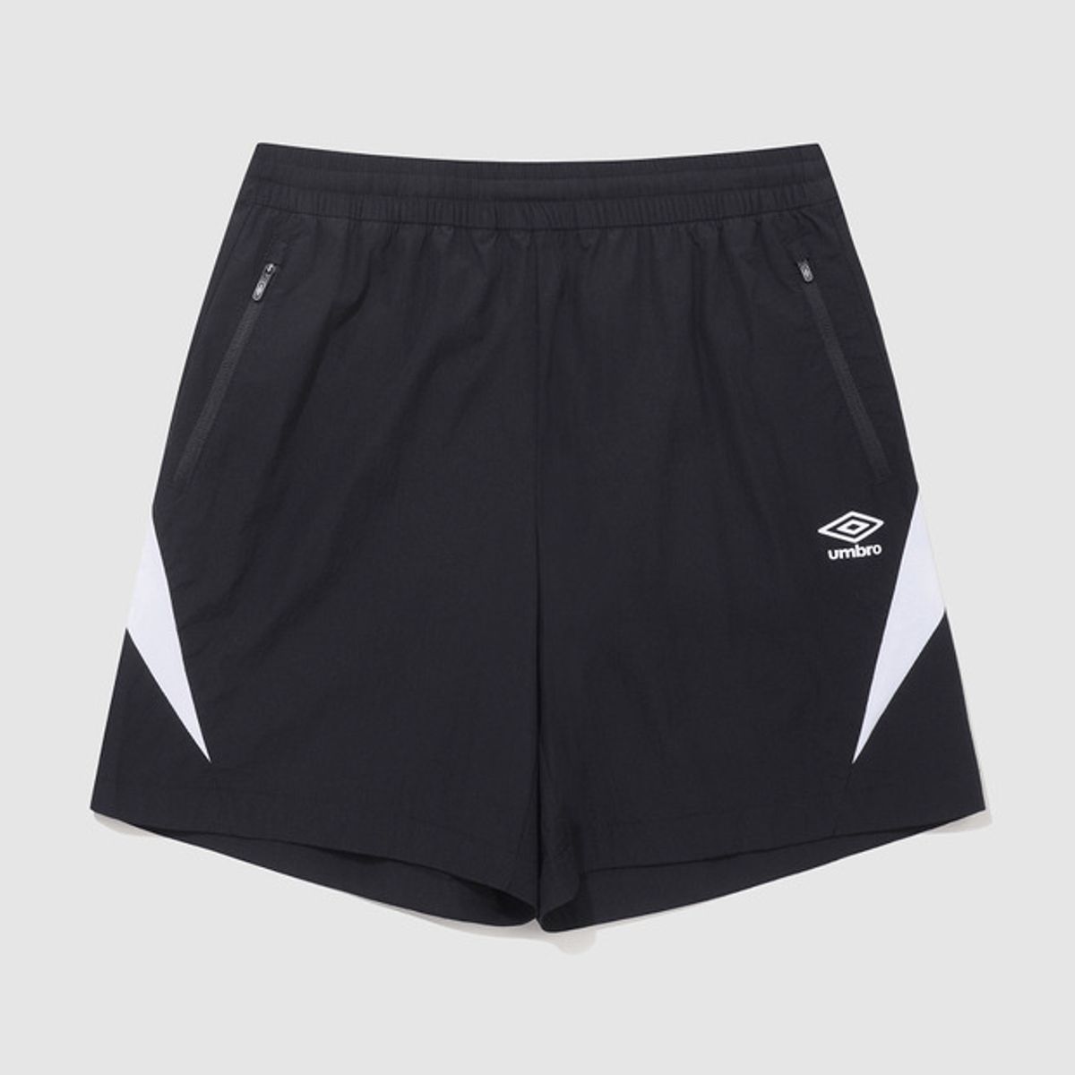 엄브로(UMBRO) 더블컷 4부 반바지 블랙(UQ223SHP53)
