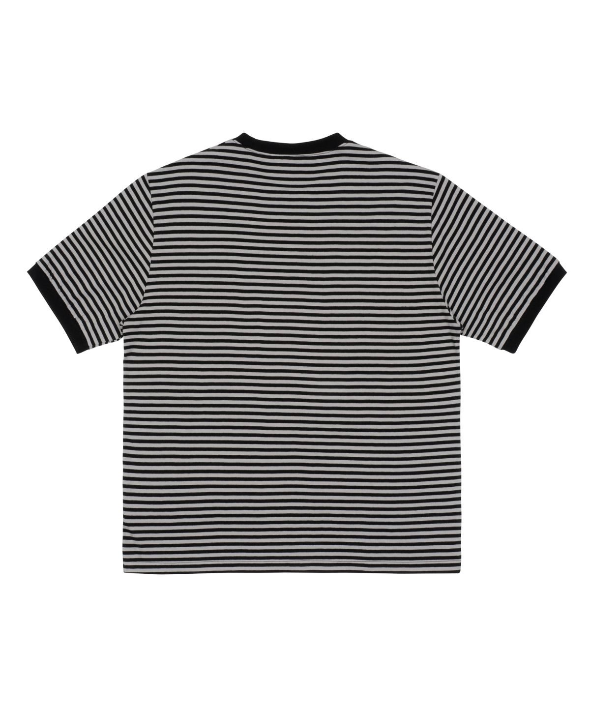 더콜디스트모먼트(THE COLDEST MOMENT) TCM mini logo stripe ringer T (black)