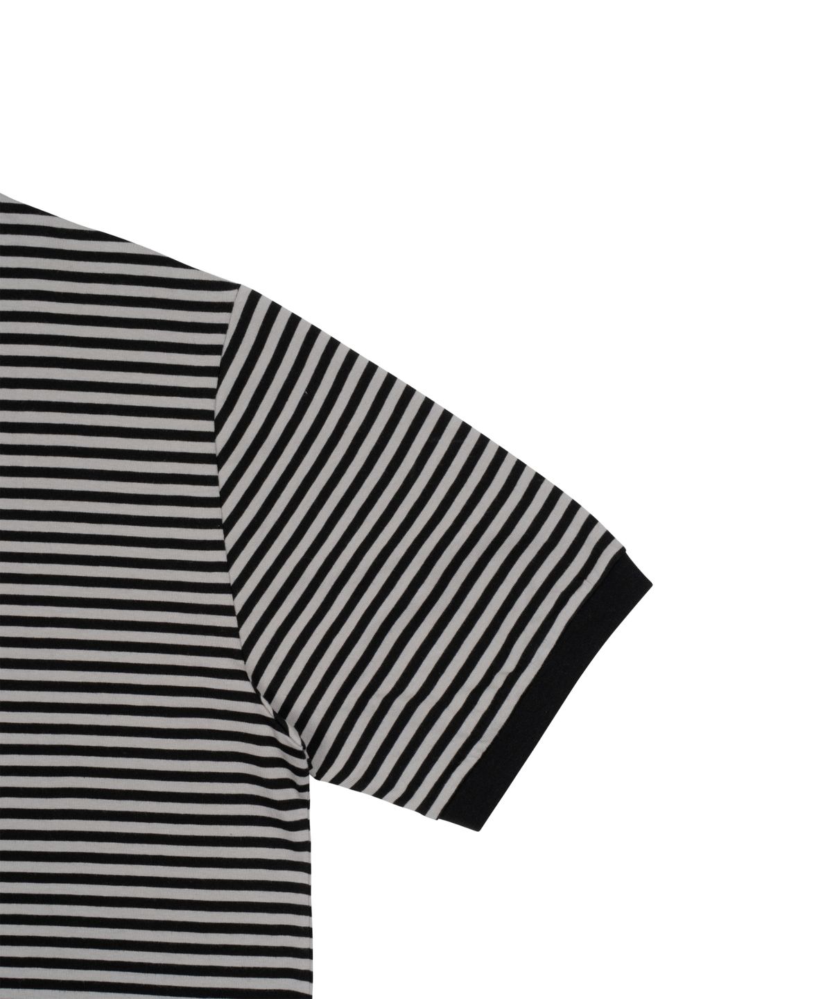 더콜디스트모먼트(THE COLDEST MOMENT) TCM mini logo stripe ringer T (black)