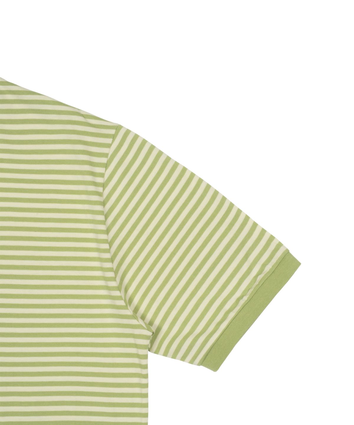 더콜디스트모먼트(THE COLDEST MOMENT) TCM mini logo stripe ringer T (lime)
