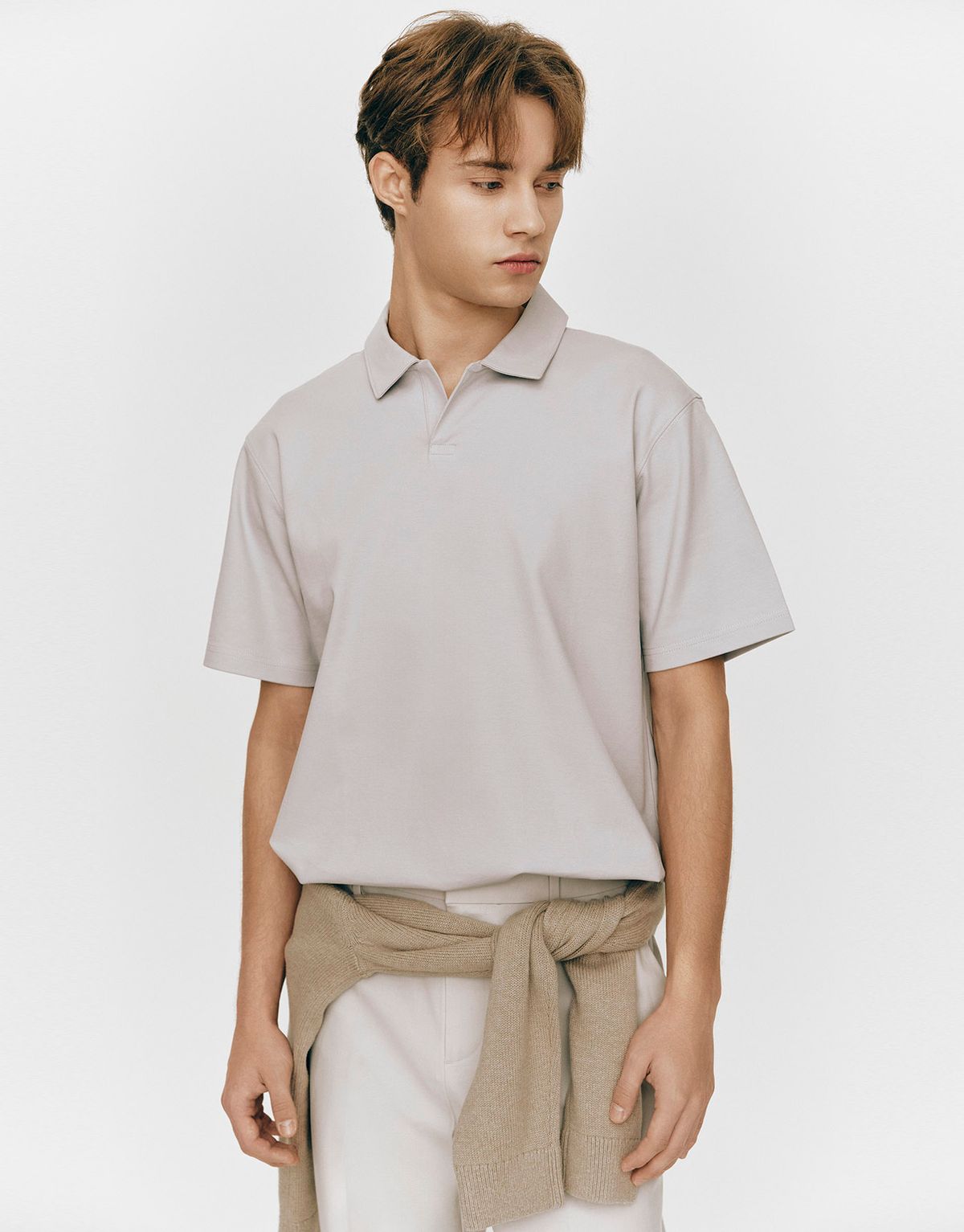 지오다노(GIORDANO) 폰테 슬릿넥 폴로 반팔티 015504 [4color]