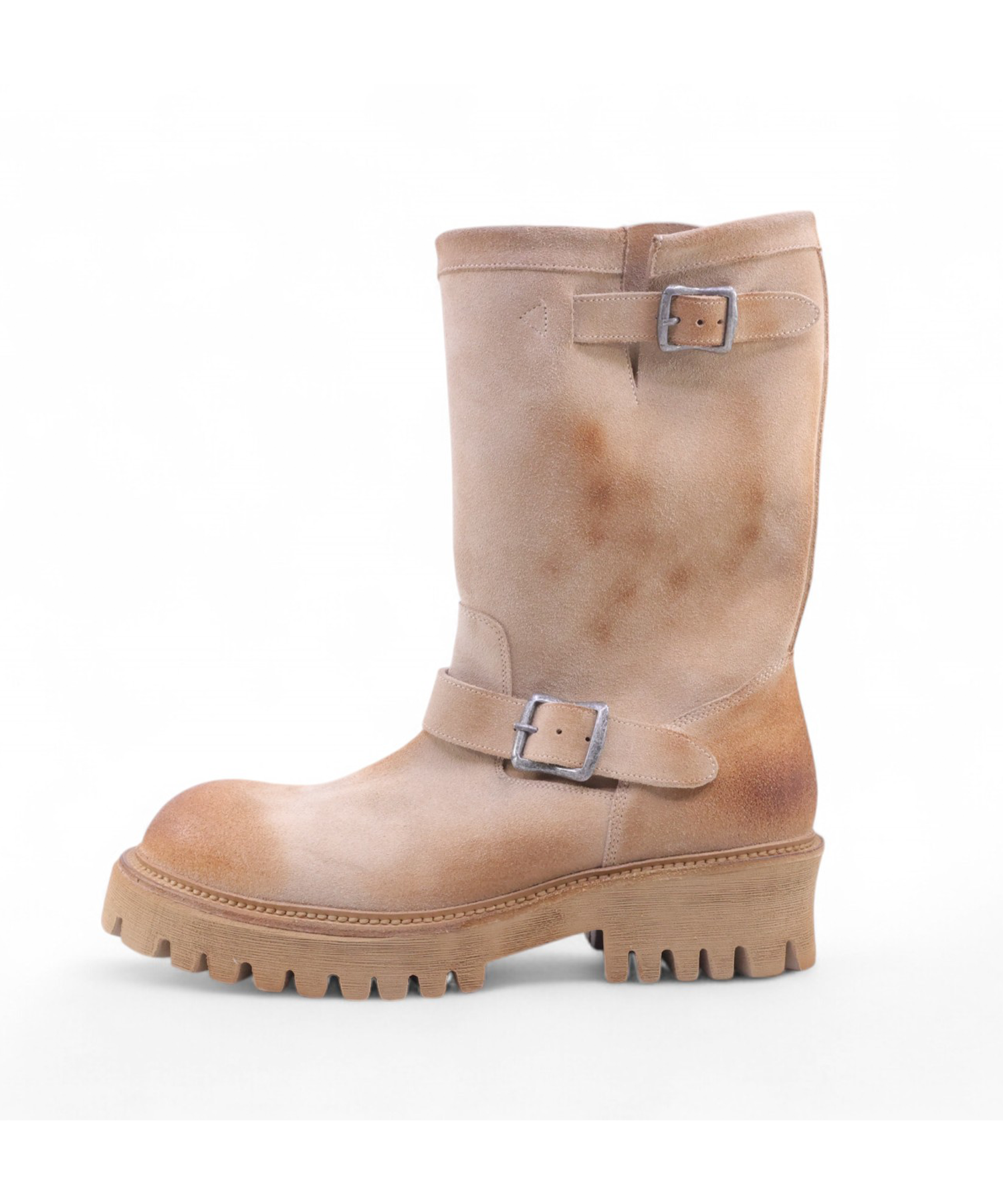 MUSINSA | YASE 6.5cm Feather Commando Sole Suede Engineer