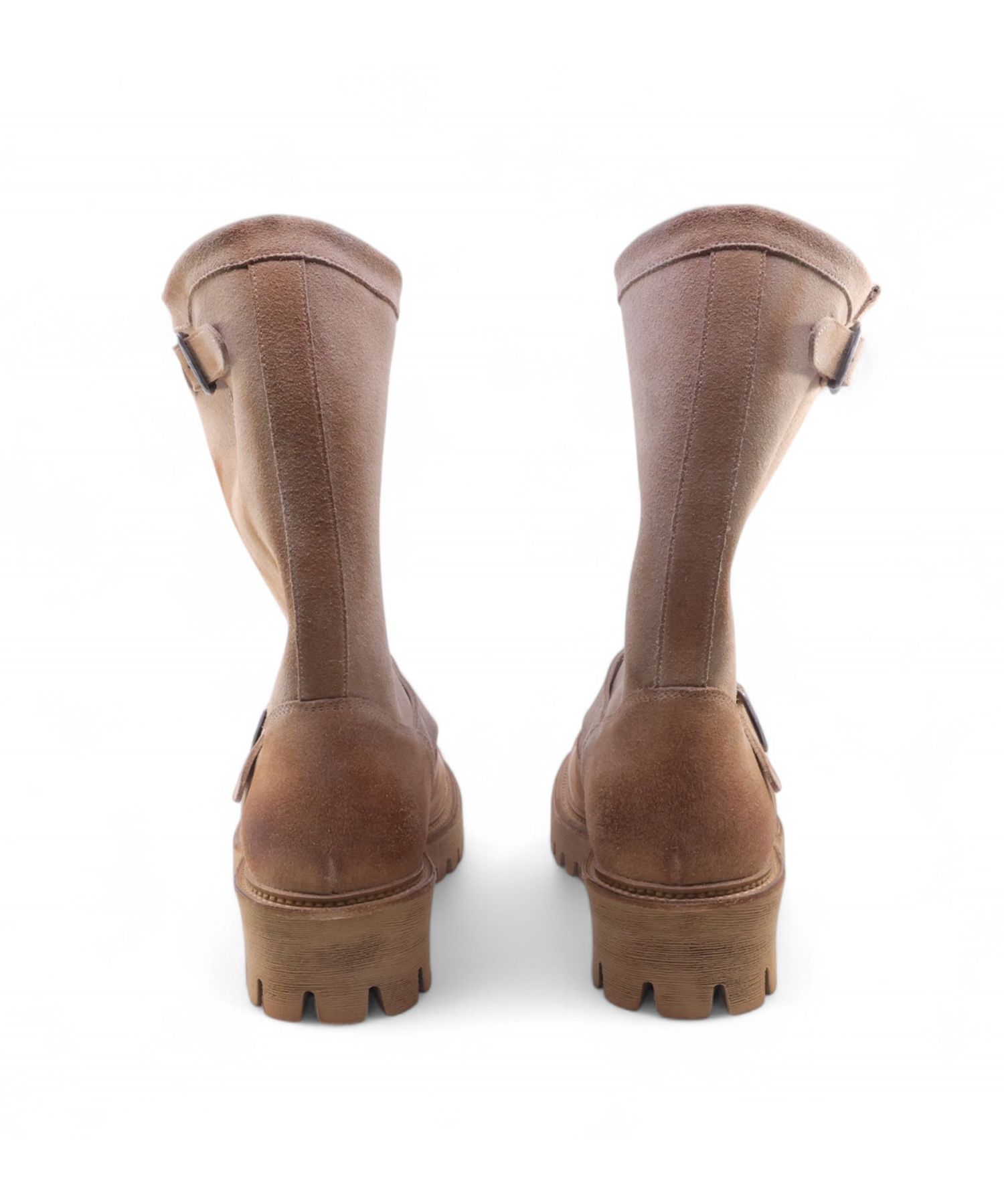 ミドルブーツ YASE 65cm feather commando sole cowhide engineer boots beige MUSINSA | YASE 6.5cm Feather Commando Sole Suede Engineer