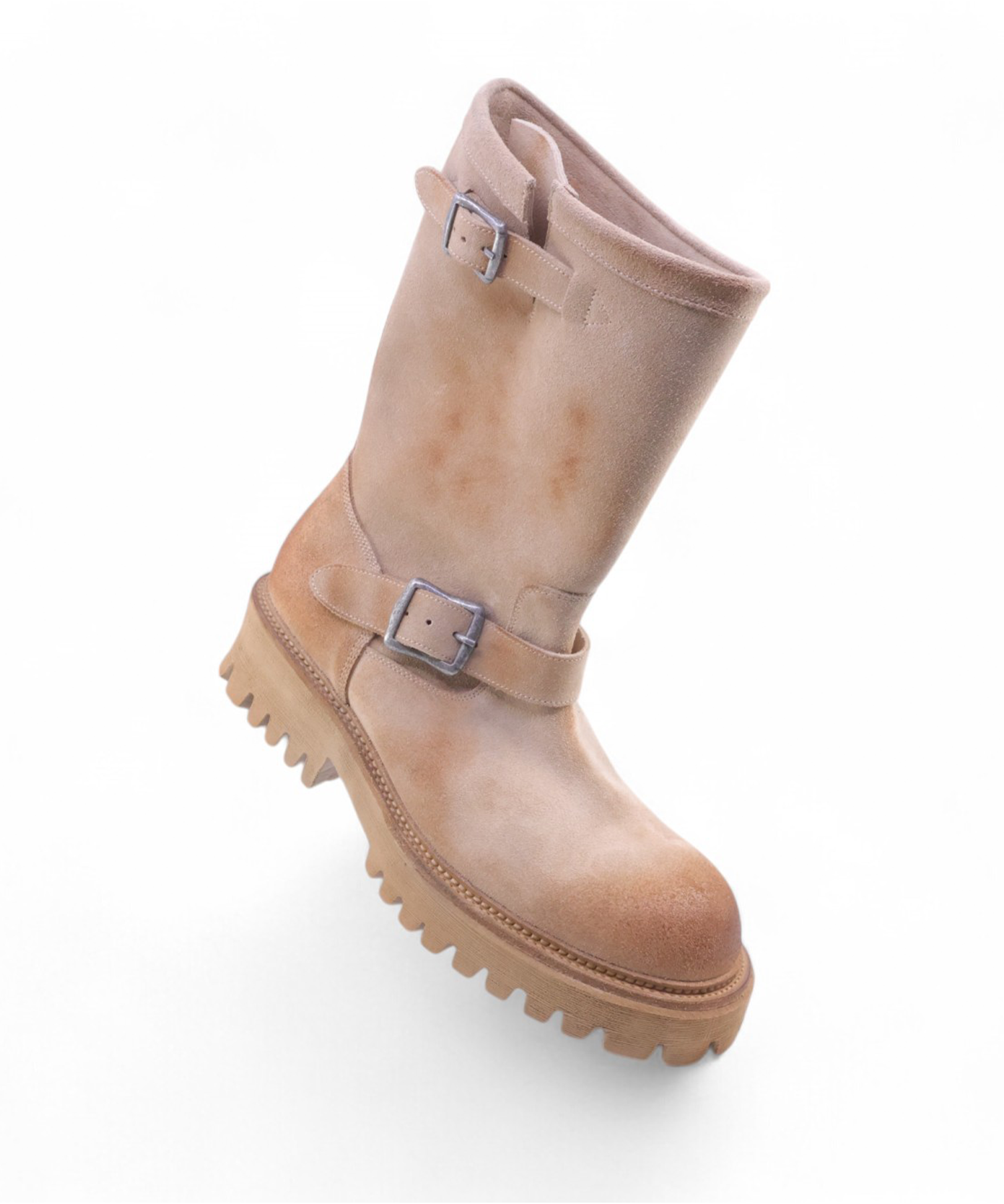ミドルブーツ YASE 65cm feather commando sole horsehide engineer boots bla MUSINSA | YASE 6.5cm Feather Commando Sole Suede Engineer