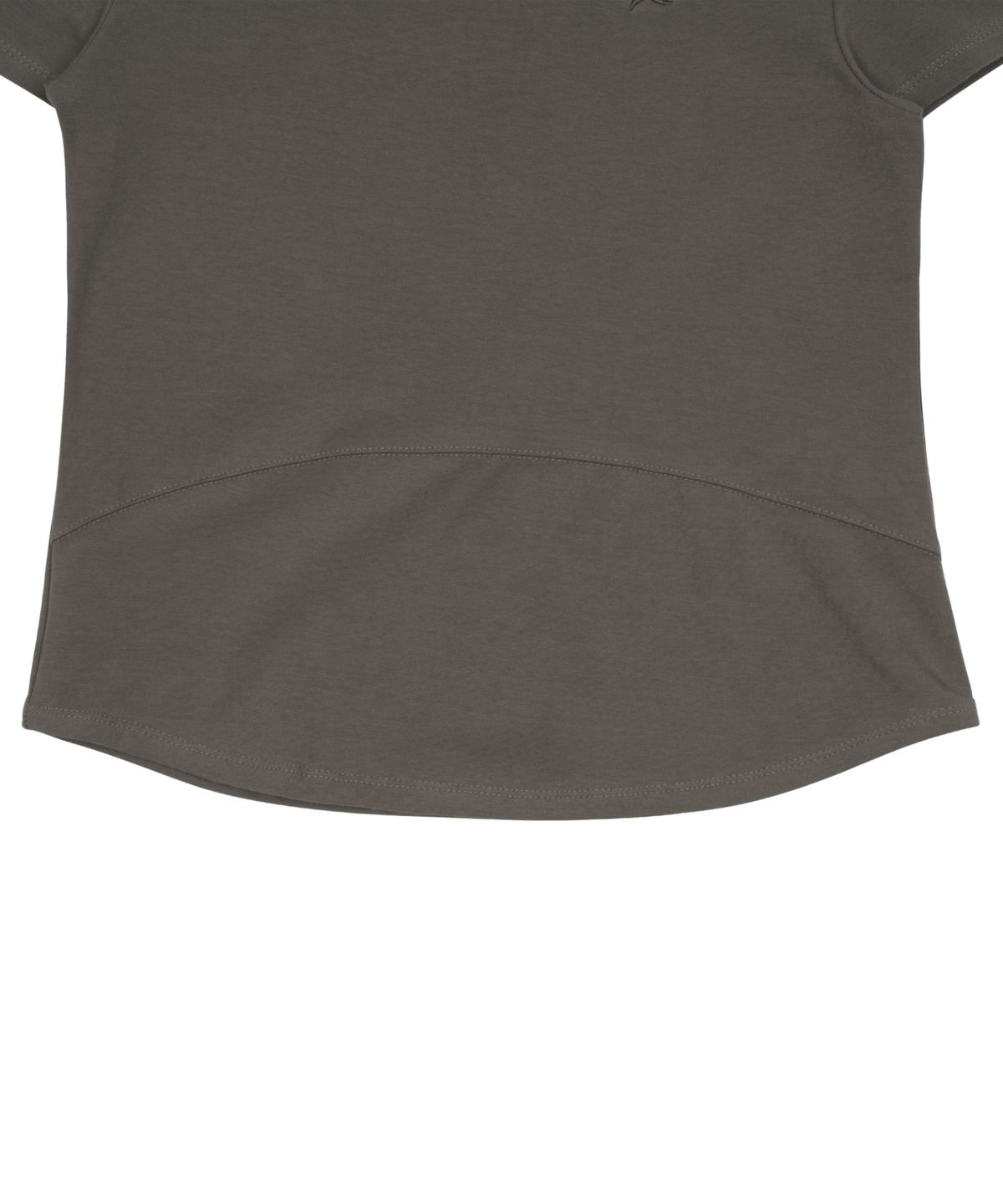 더콜디스트모먼트(THE COLDEST MOMENT) (w) TCM mini logo curved T (grey)