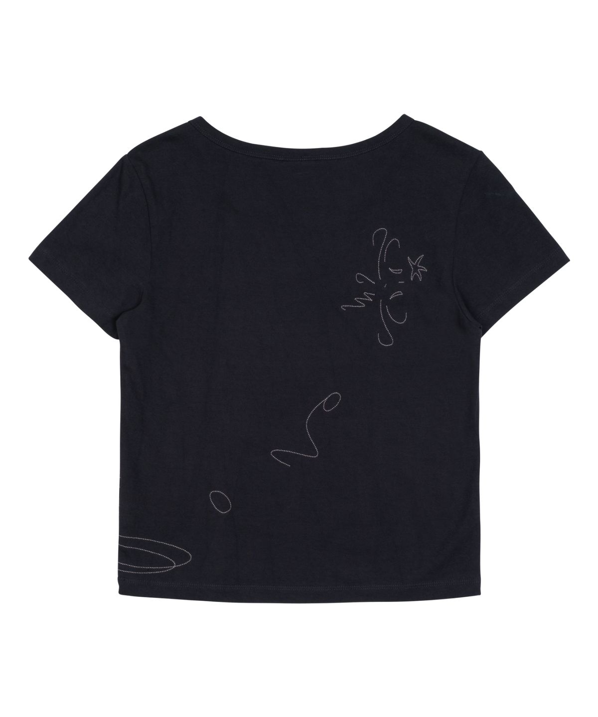 더콜디스트모먼트(THE COLDEST MOMENT) (w) TCM stitch side henley neck T (navy)