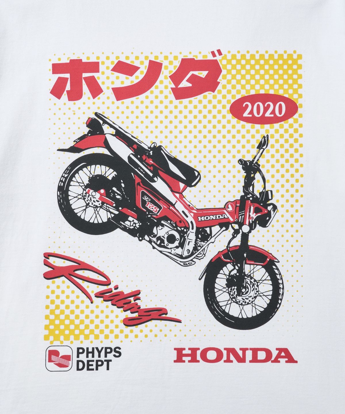 핍스 모터사이클(PHYPS MOTORCYCLE) Anime CT 125 Short Sleeve White