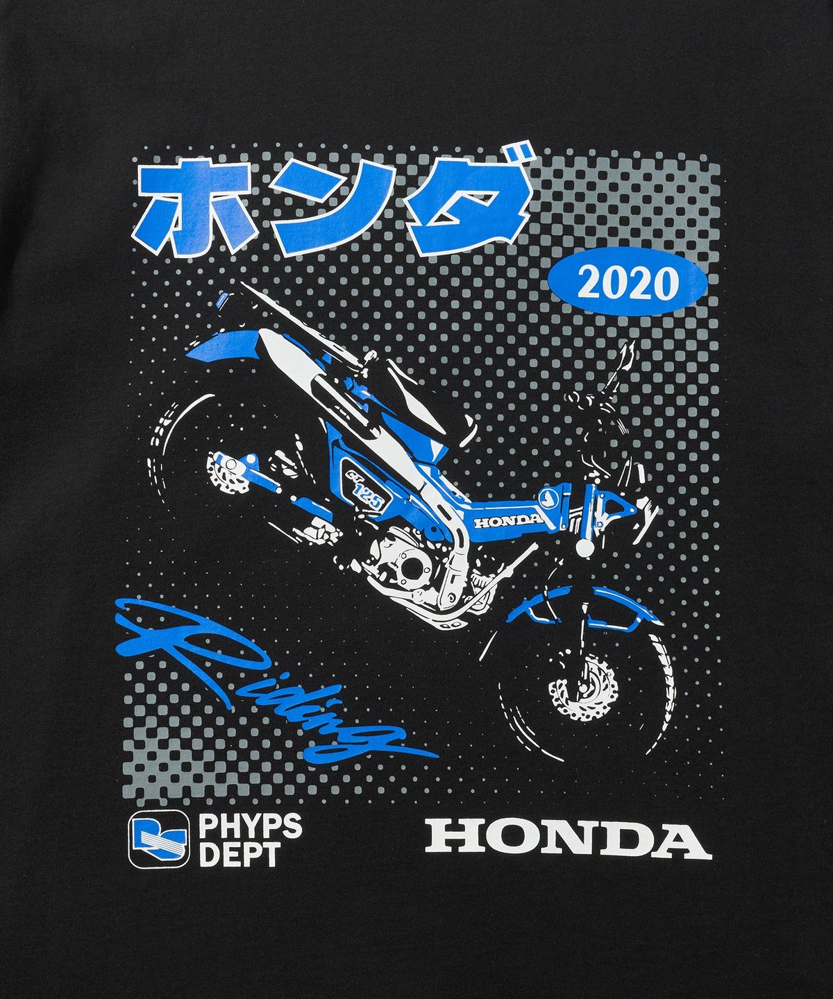 핍스 모터사이클(PHYPS MOTORCYCLE) Anime CT 125 Short Sleeve Black