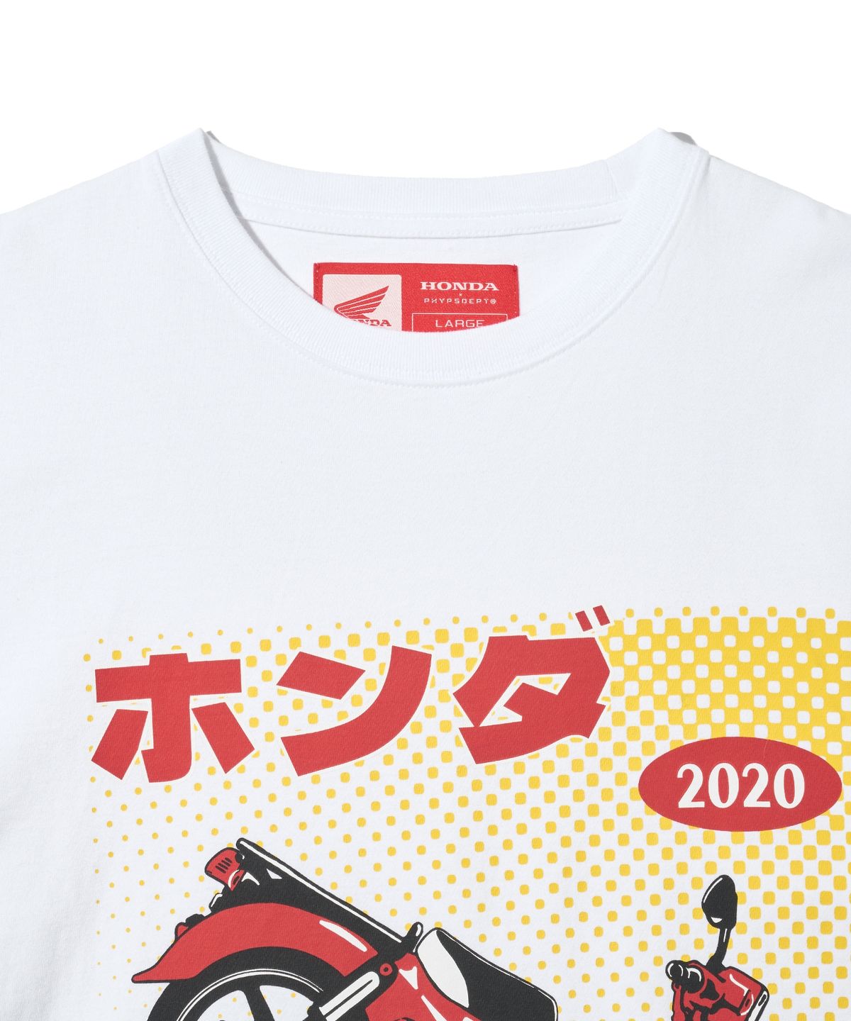 핍스 모터사이클(PHYPS MOTORCYCLE) Anime Super Cub Short Sleeve White