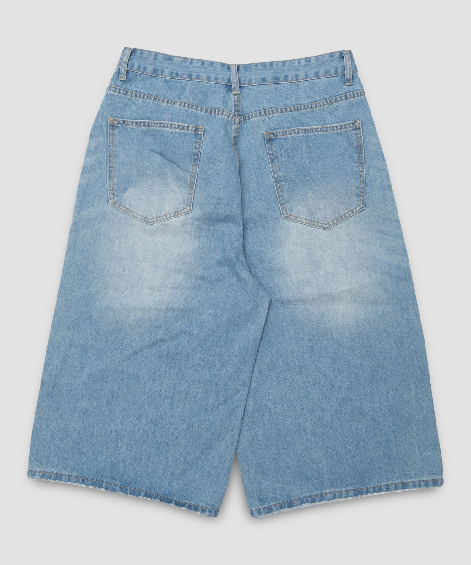 【BAON】[unisex] Cat Washing Light Blue Bermuda Denim PT MUSINSA | DWS COMPANY Washed Denim Bermuda Pants (Light Blue)