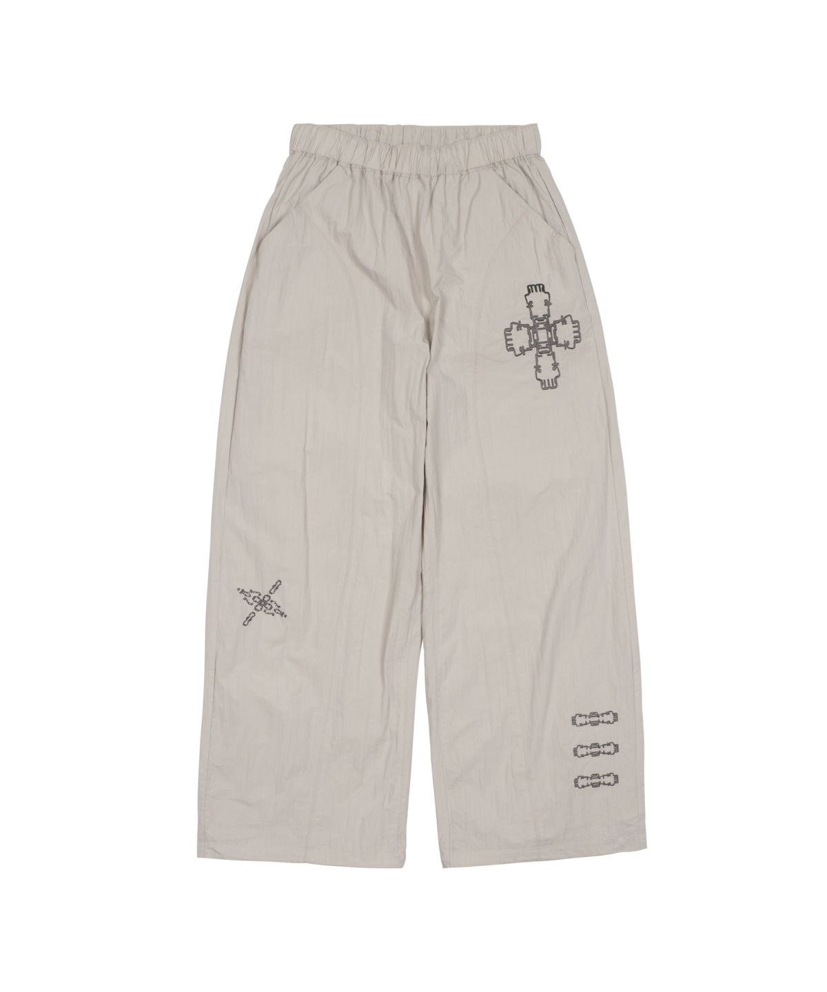 더콜디스트모먼트(THE COLDEST MOMENT) TCM ethnic nylon pants (ivory)