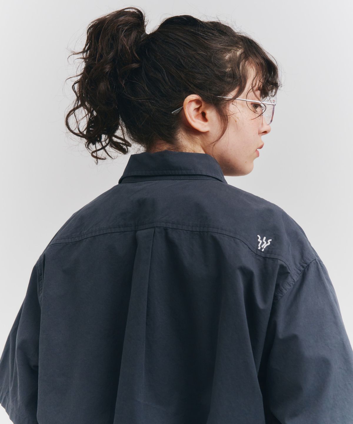 피도디도(FIDO DIDO) Basic Overfit Half Shirt Navy