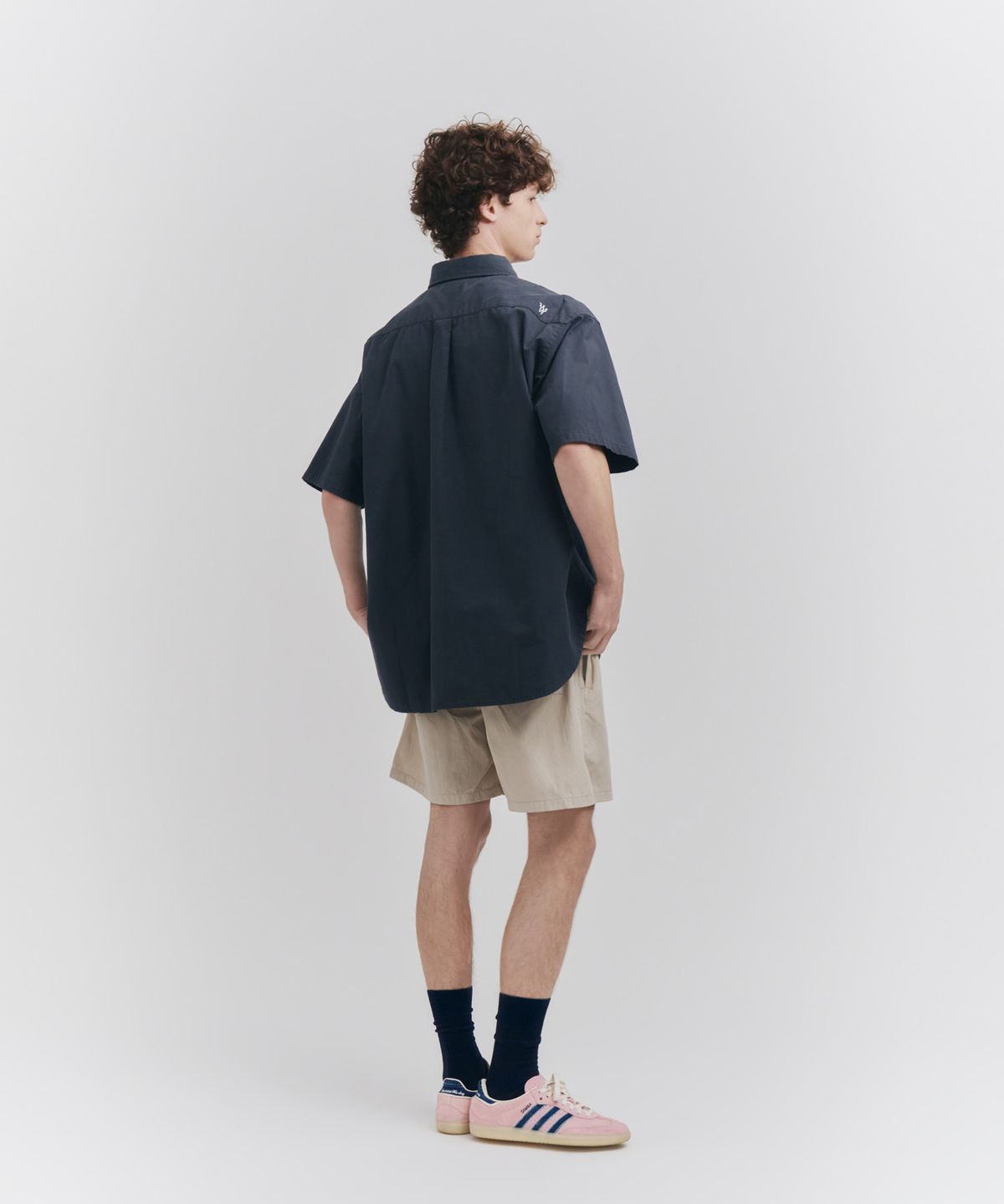 피도디도(FIDO DIDO) Basic Overfit Half Shirt Navy