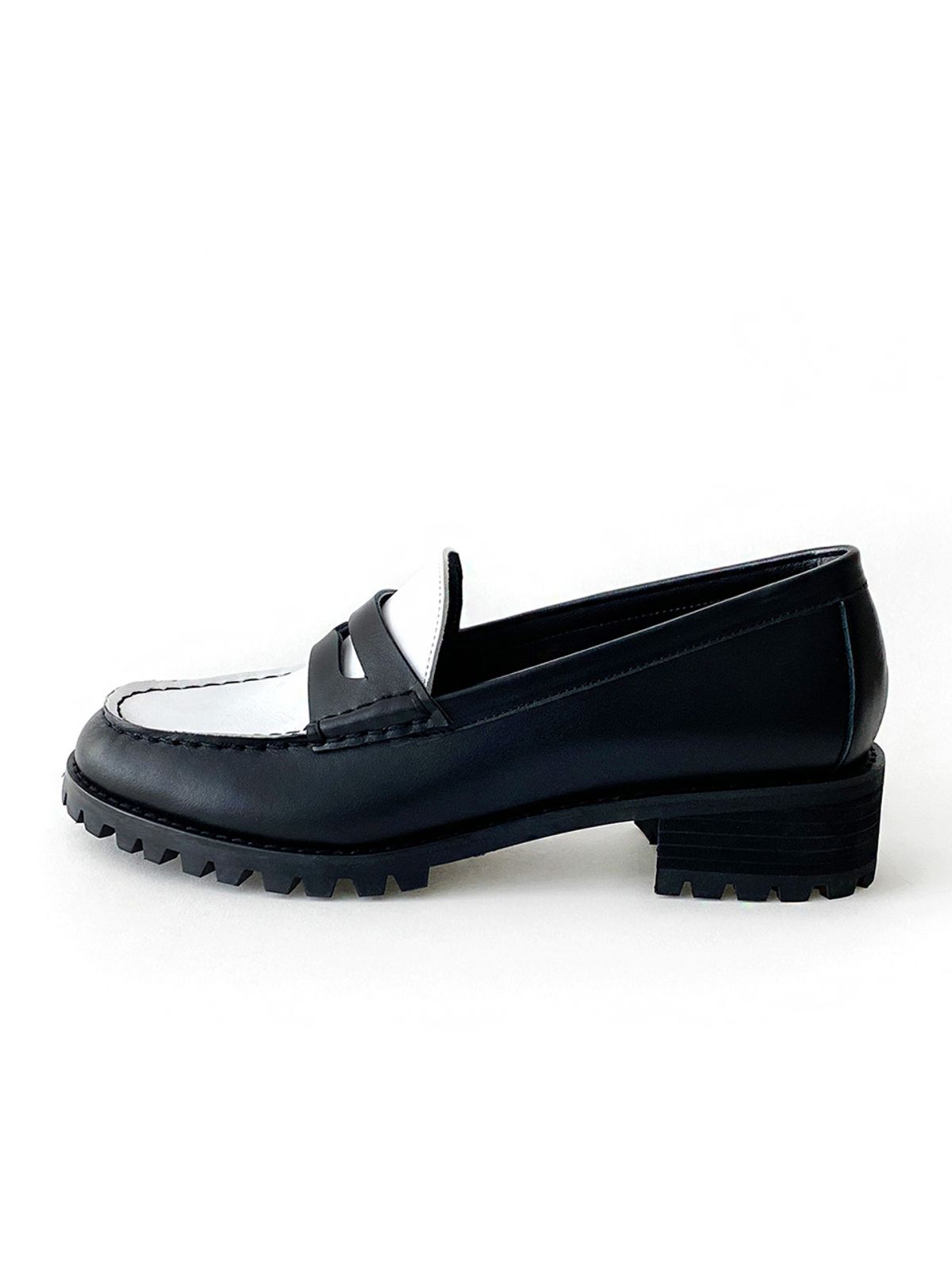 오드리(ODR) 댄디페니 로퍼_Black 4cm ODRD240021