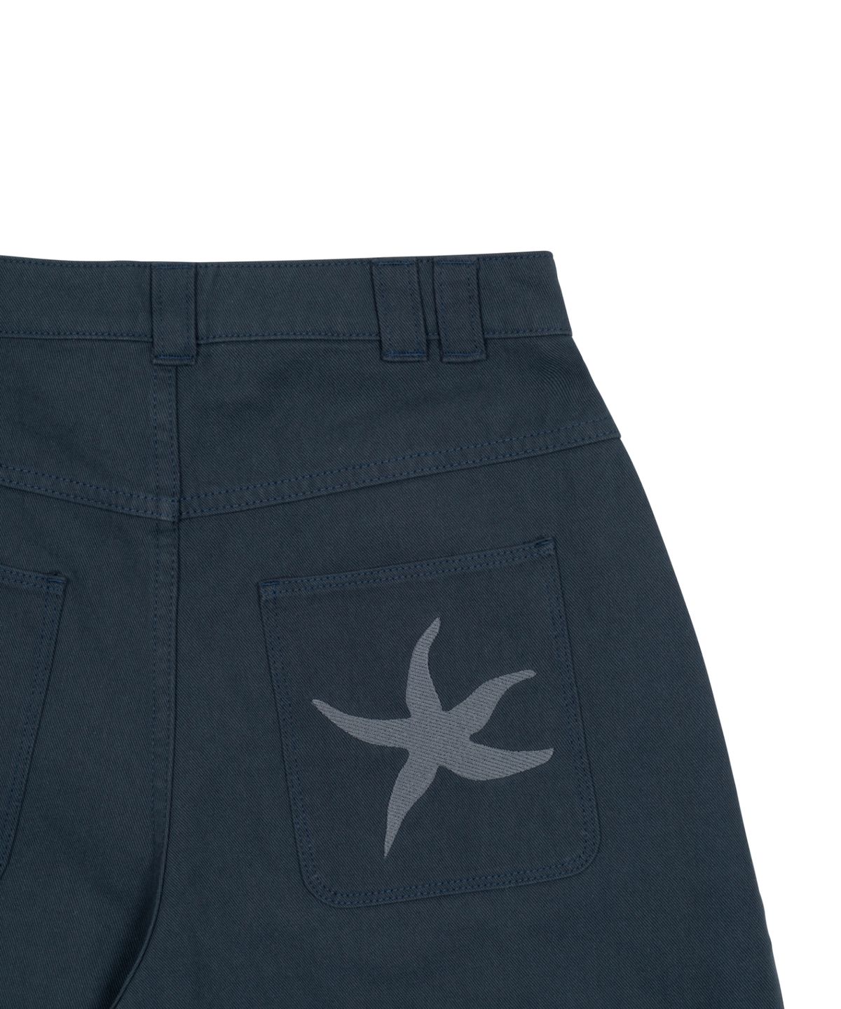 더콜디스트모먼트(THE COLDEST MOMENT) TCM starfish half chino pants (blue)