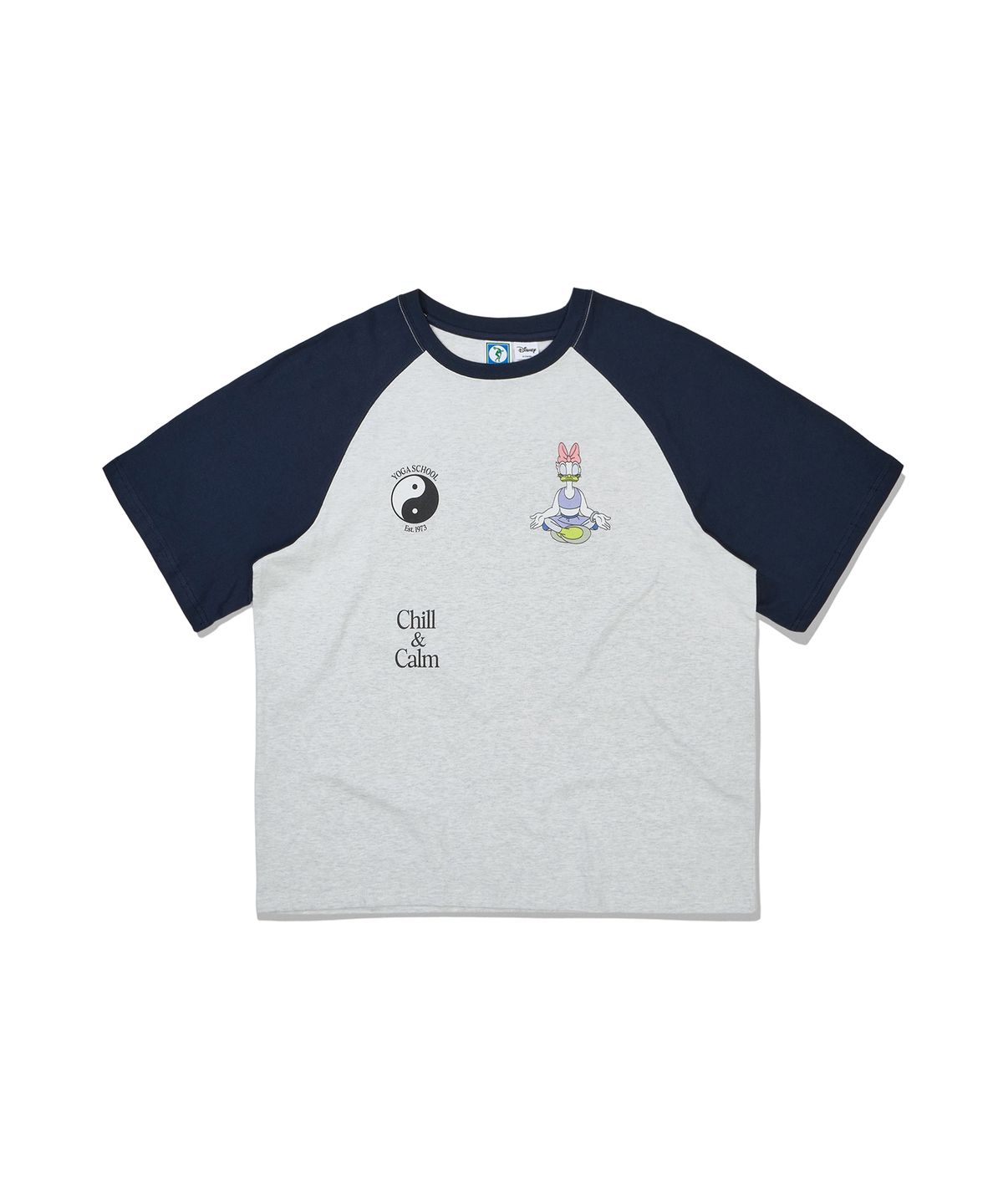 디스커스 애슬레틱(DISCUS ATHLETIC) Daisy Yin-Yang Raglan T-Shirt Melange Grey