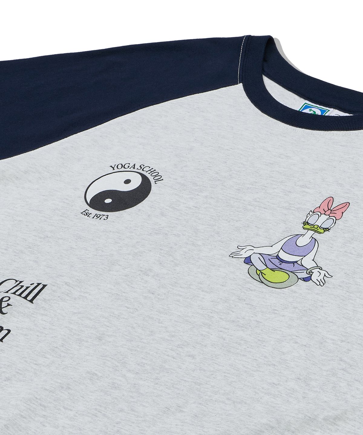 디스커스 애슬레틱(DISCUS ATHLETIC) Daisy Yin-Yang Raglan T-Shirt Melange Grey