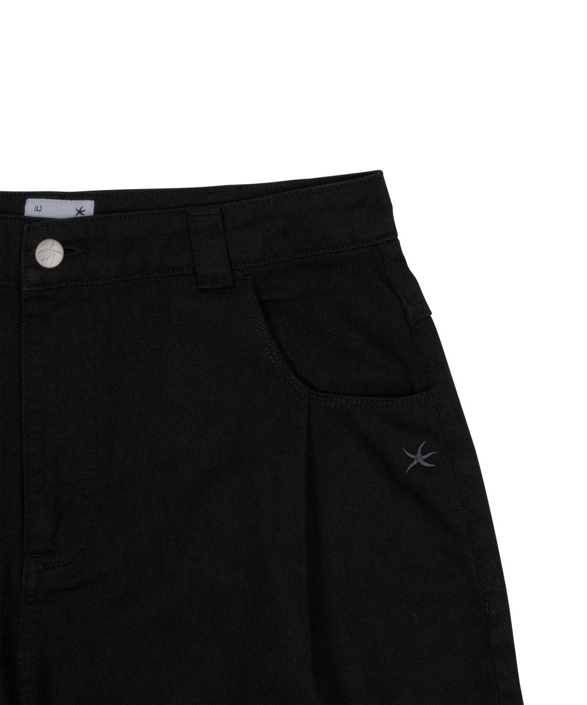더콜디스트모먼트(THE COLDEST MOMENT) TCM starfish half chino pants (black)