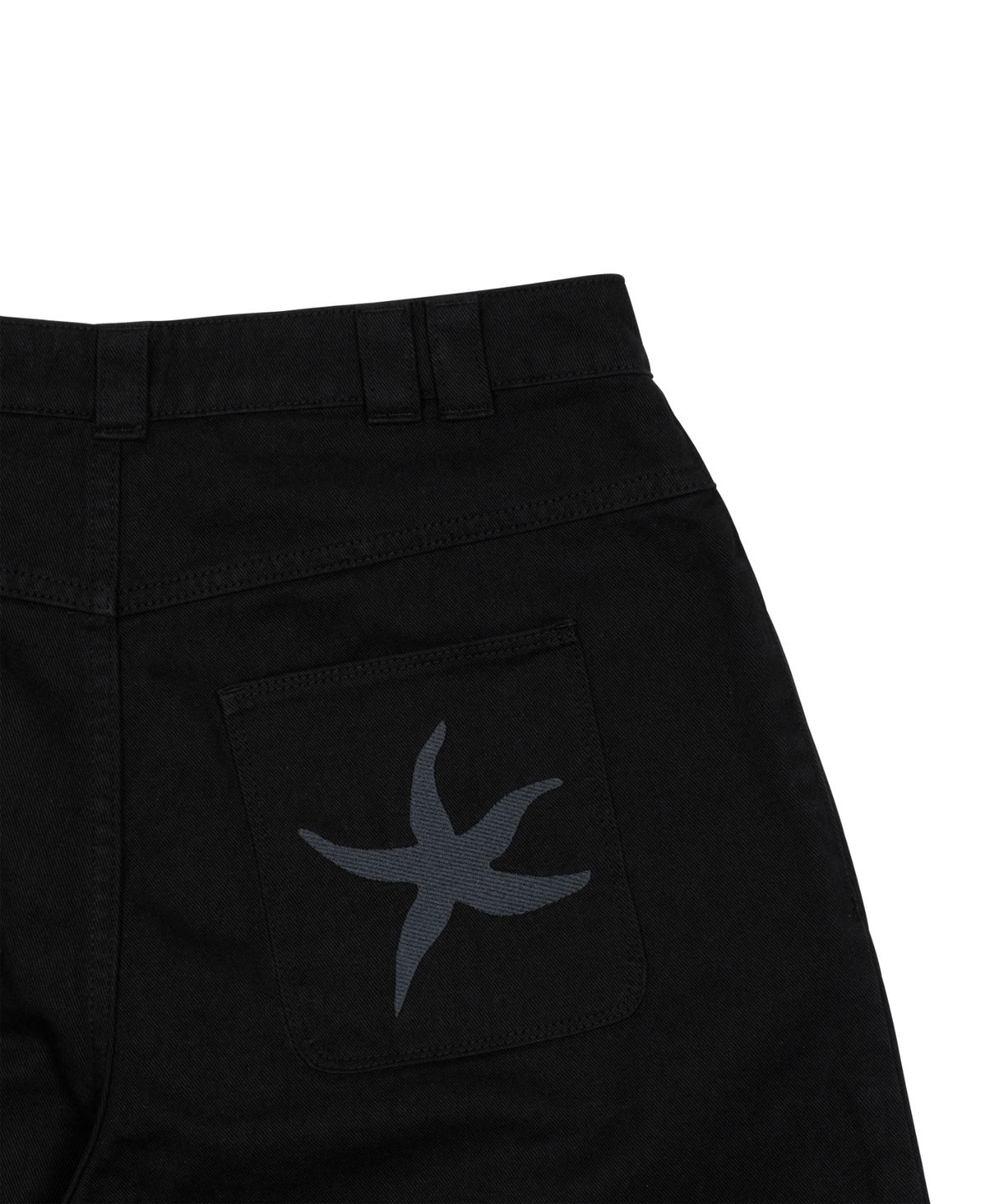 더콜디스트모먼트(THE COLDEST MOMENT) TCM starfish half chino pants (black)