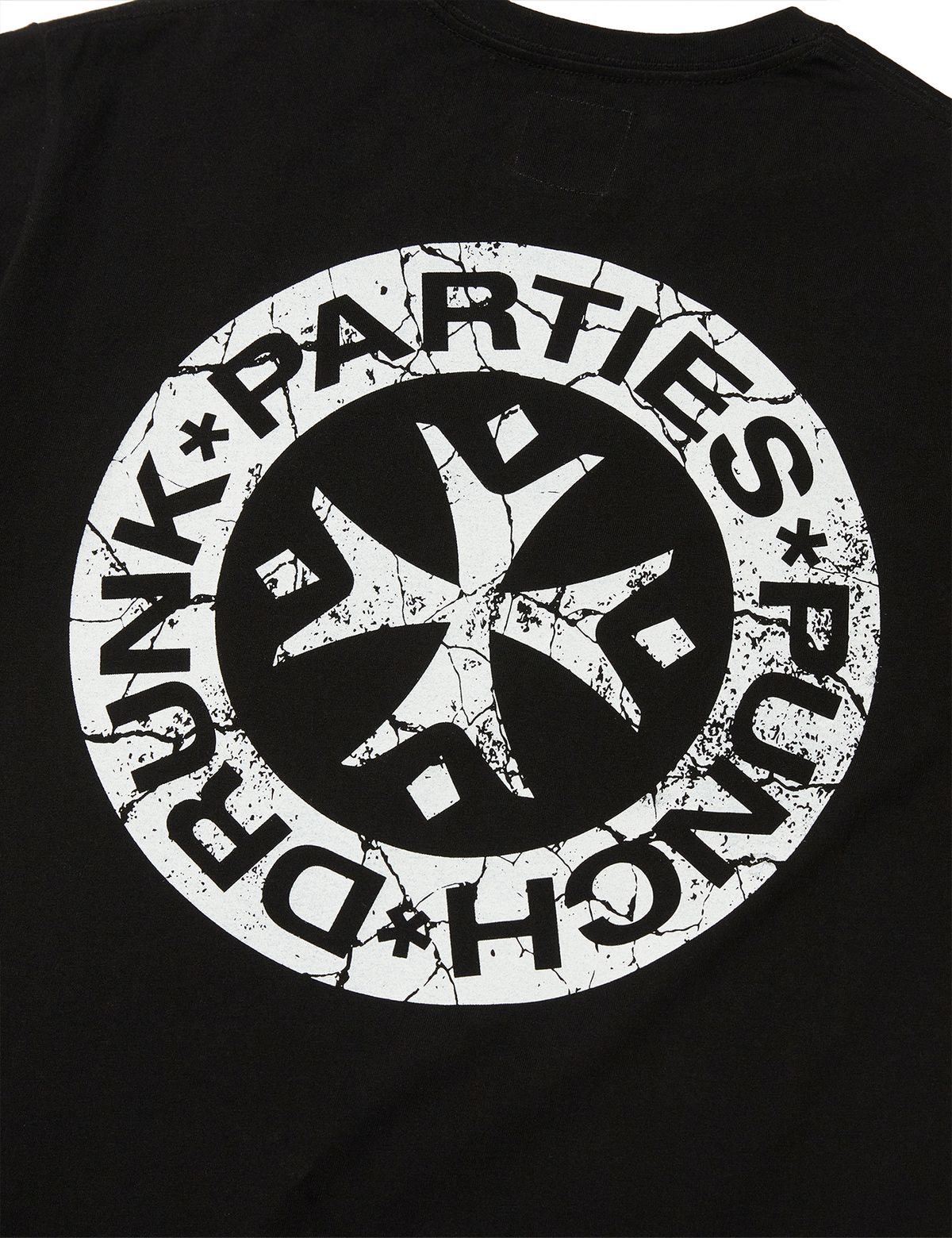 펀치드렁크파티즈(PUNCH DRUNK PARTIES) Hurt Logo Narrow Tee (BLACK)