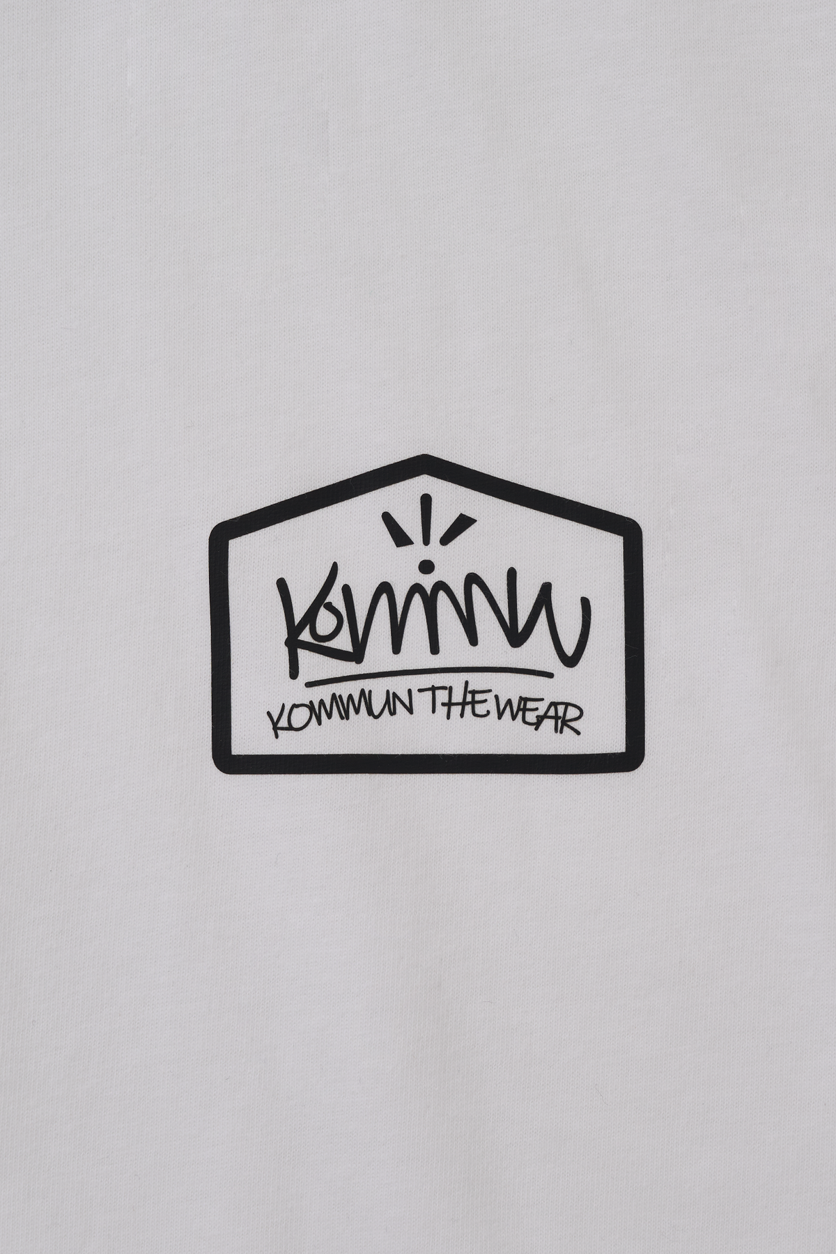커뮨더웨어(KOMMUNTHEWEAR) 커뮨 오프너 반팔티셔츠 화이트