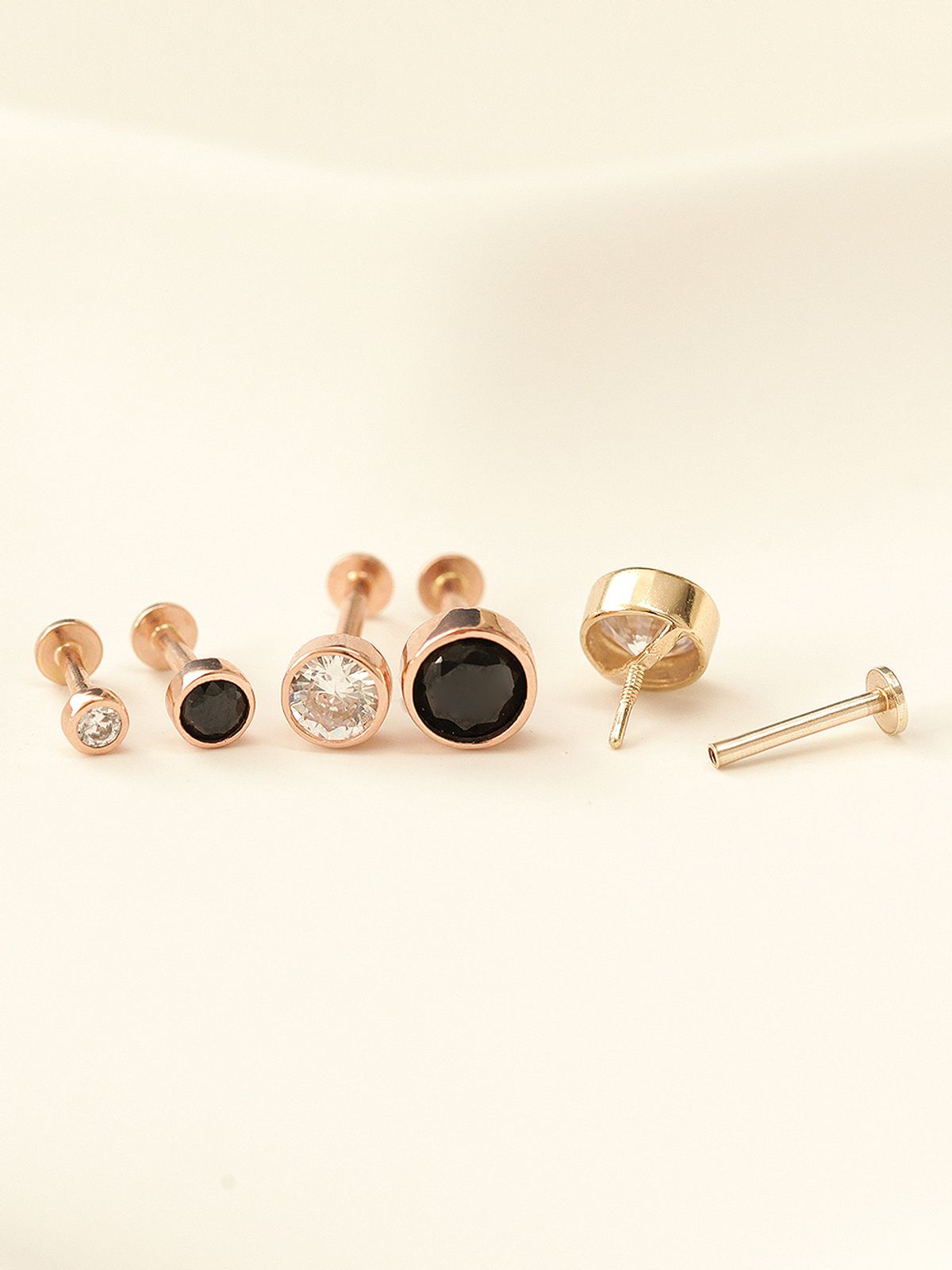미니멀피어싱(MINIMALPIERCING) 14K 인터널 미니멀 큐빅 라블렛 피어싱