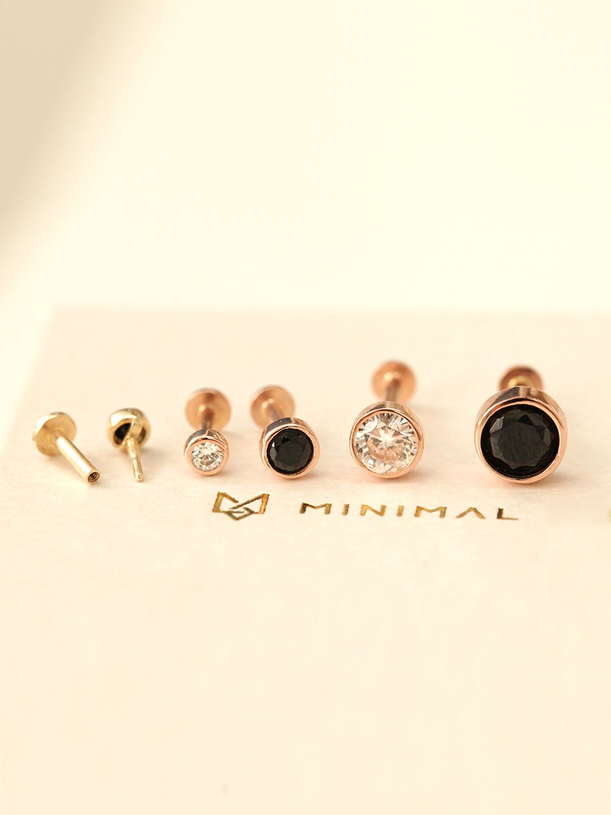 미니멀피어싱(MINIMALPIERCING) 14K 인터널 미니멀 큐빅 라블렛 피어싱