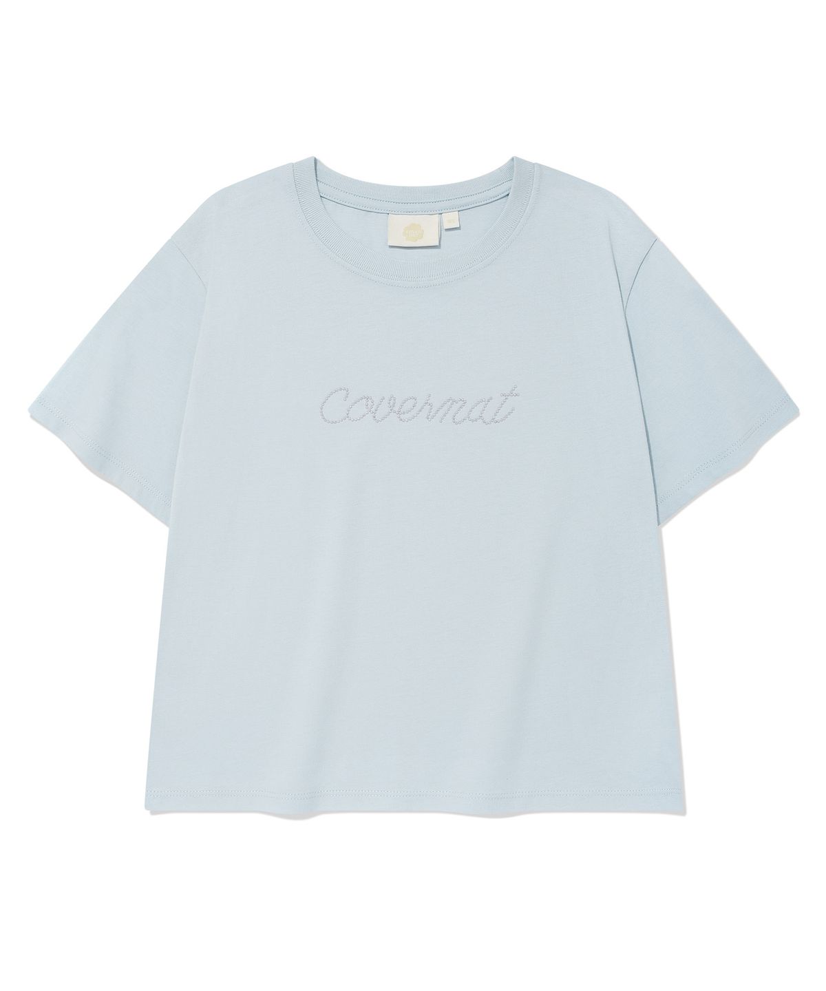 커버낫 우먼(COVERNAT WOMAN) 우먼 핫픽스 로고 티셔츠 Light Blue