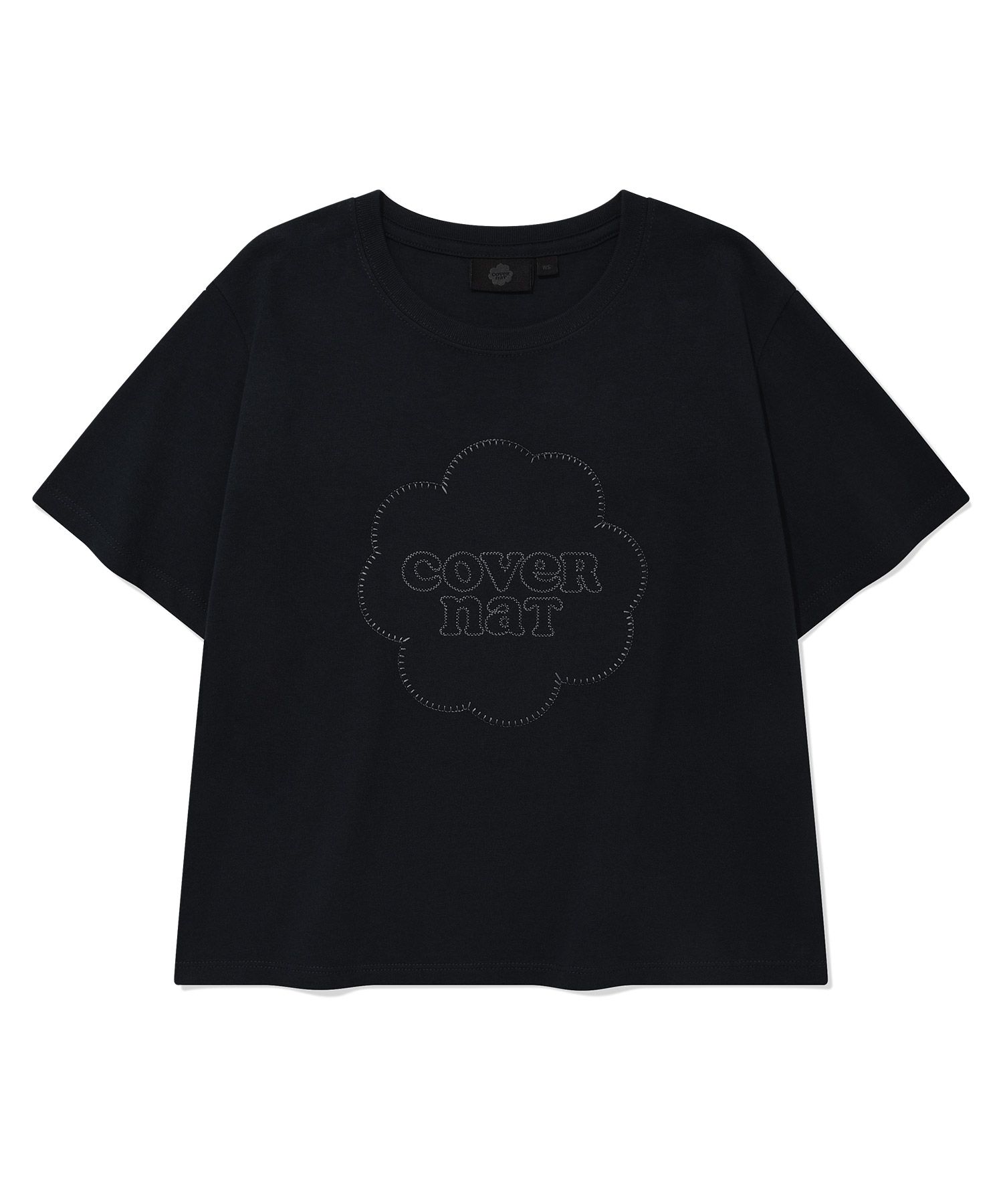 ☆23SS☆【COVERNAT】☆Women's Crop Clover Logo Baby T-shir.t MUSINSA | COVERNAT WOMAN Women's Crop Clover Heart Patchwork
