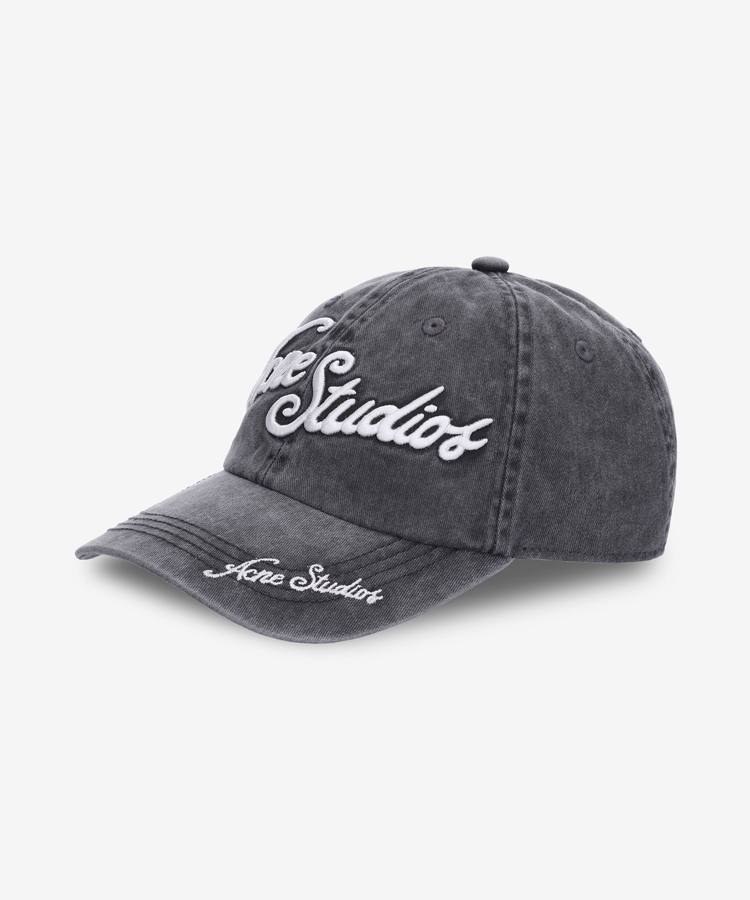 MUSINSA | ACNE STUDIOS Logo Ball Cap - Black / C40398900