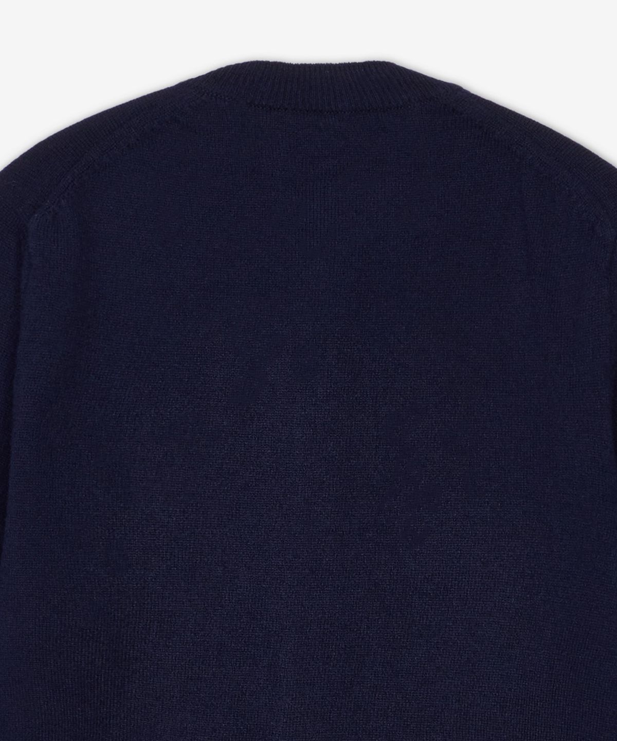 꼼데가르송 플레이(COMME DES GARCONS PLAY) 더블 하트 엠블럼 라운드넥 가디건 - 네이비 / AXN0570512