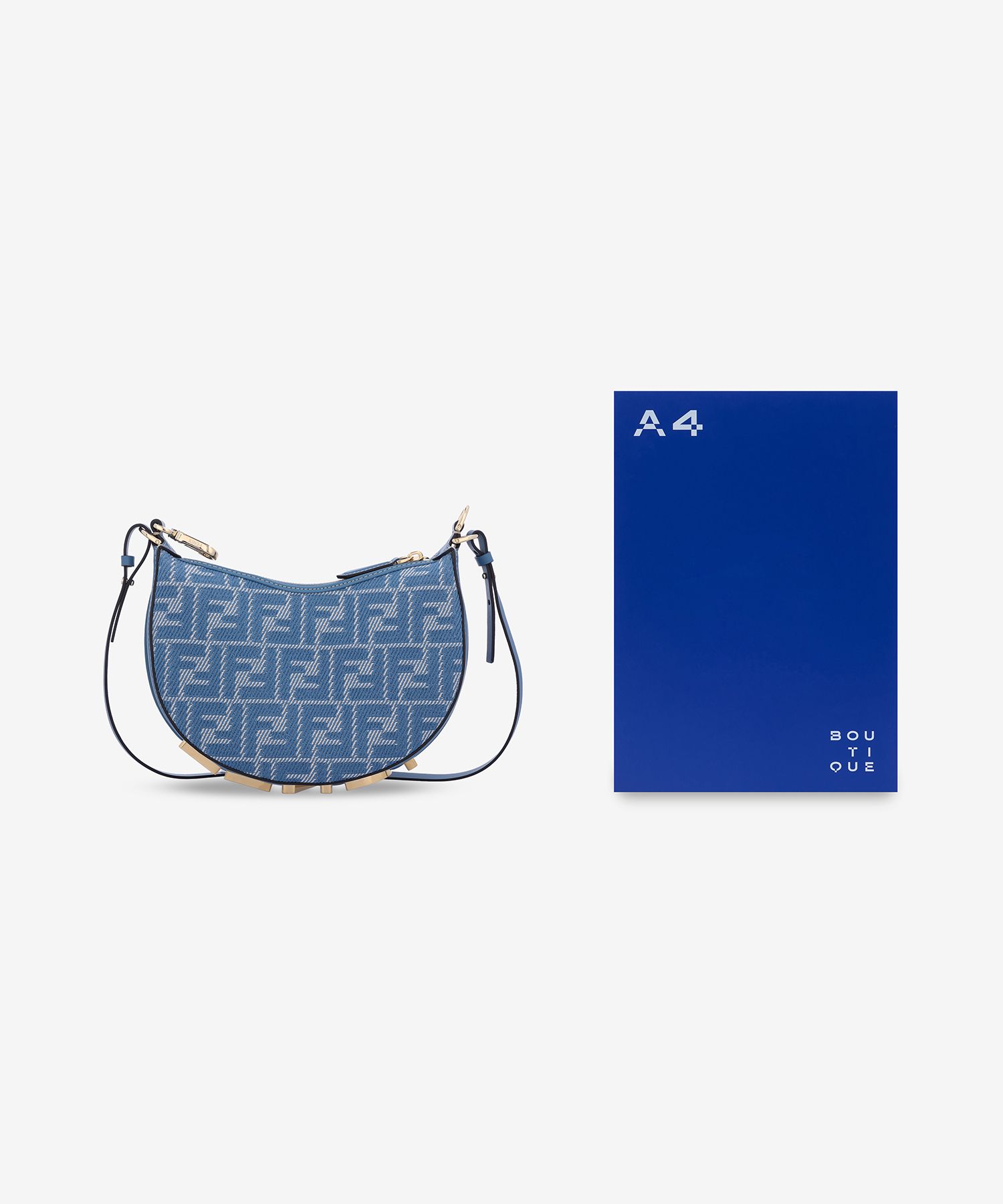 ■FENDI■ Mini Fendigraphy Tote Bag Blue 8BS081AUPXF1SNB 8BS MUSINSA | FENDI Mini Fendigraphy Tote Bag - Blue