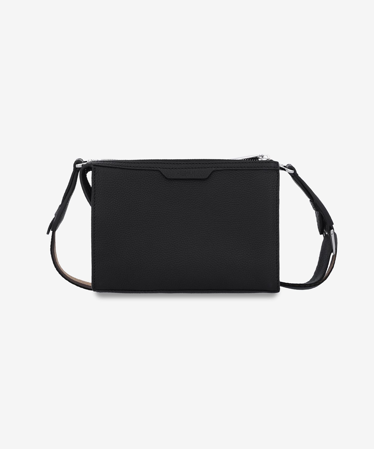 ■FENDI■ Double Baguette Crossbody Black 7VA649APDRF0GXN 7V Double Baguette Leather Black | Fendi