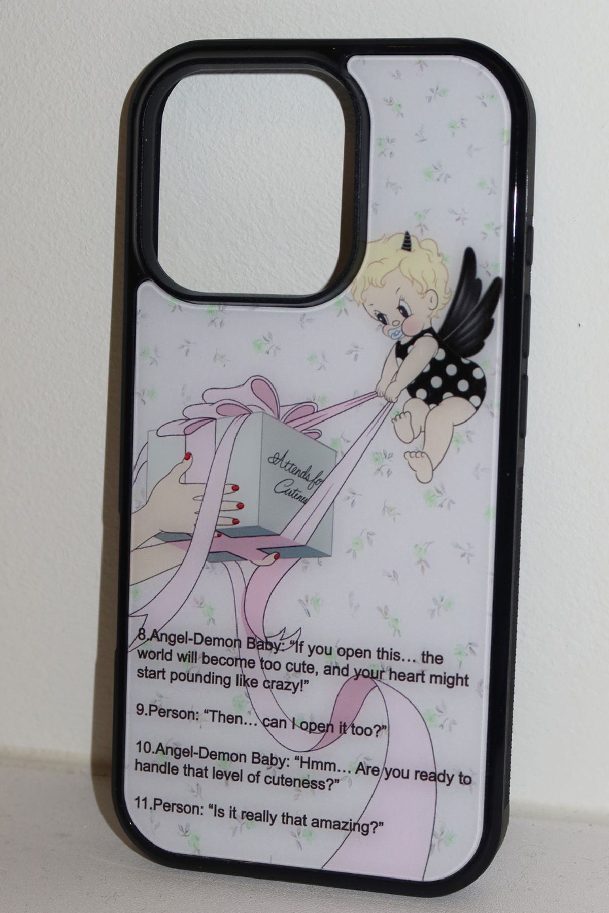 어텐즈(ATTENDS) Angel demon baby case (flower)