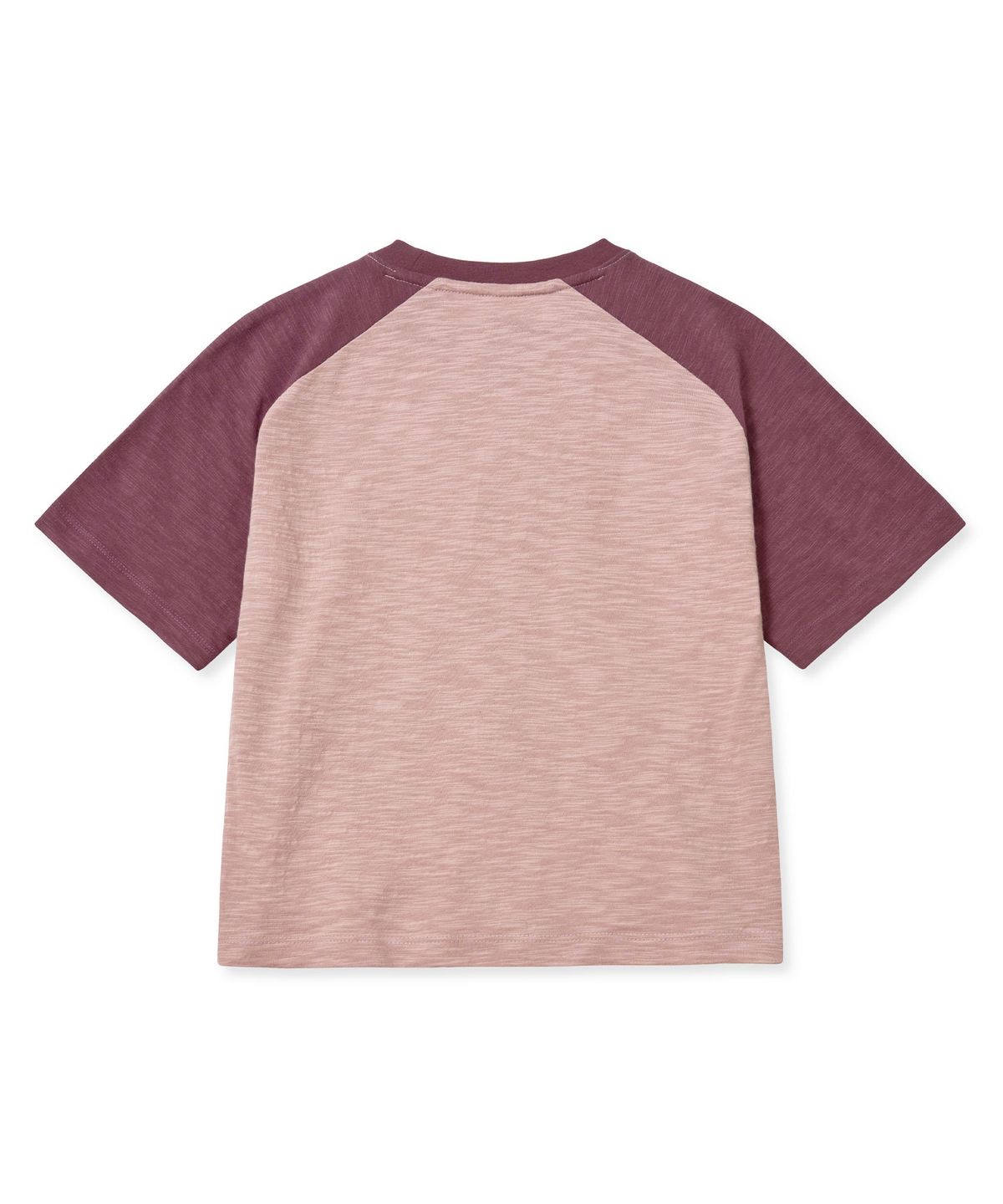 브라운브레스(BROWNBREATH) W UNCLASSIFIED RAGLAN CROP TEE - INDY PINK