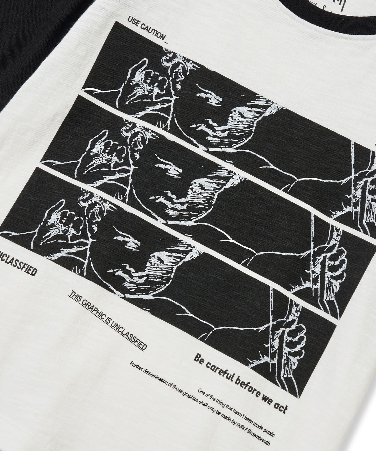 브라운브레스(BROWNBREATH) W UNCLASSIFIED RAGLAN CROP TEE - WHITE
