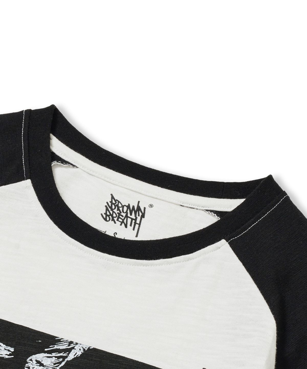 브라운브레스(BROWNBREATH) W UNCLASSIFIED RAGLAN CROP TEE - WHITE