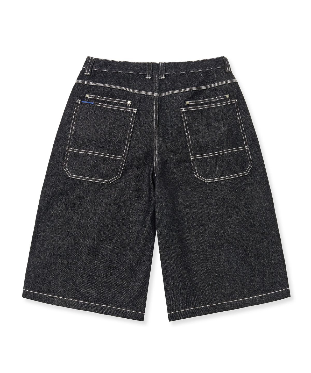 브라운브레스(BROWNBREATH) DENIM BERMUDA PANTS - BLACK