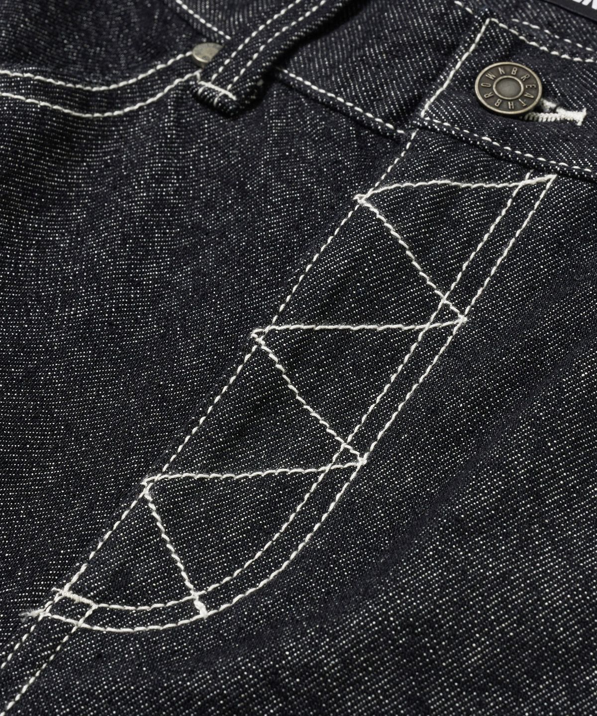 브라운브레스(BROWNBREATH) DENIM BERMUDA PANTS - BLACK