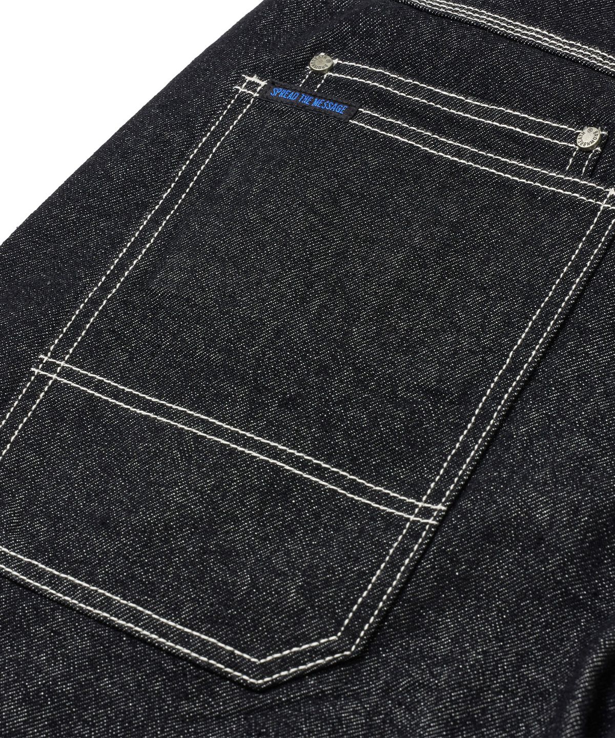 브라운브레스(BROWNBREATH) DENIM BERMUDA PANTS - BLACK