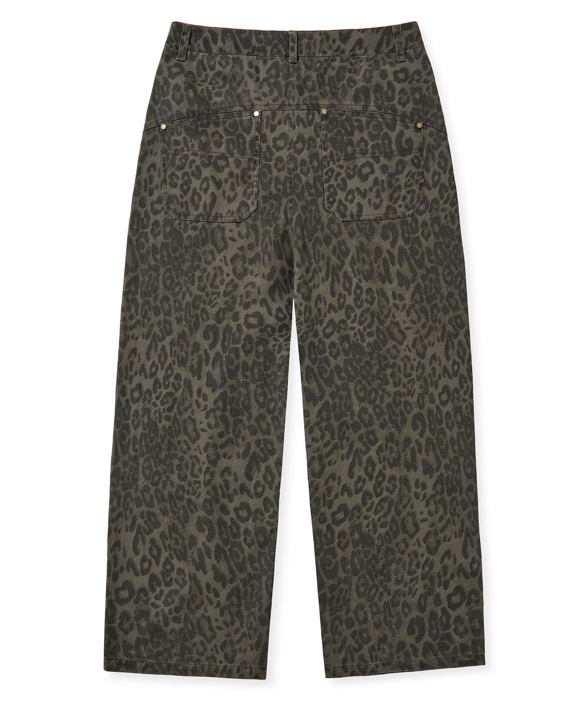 브라운브레스(BROWNBREATH) TAG LEOPARD PANTS - BLACK
