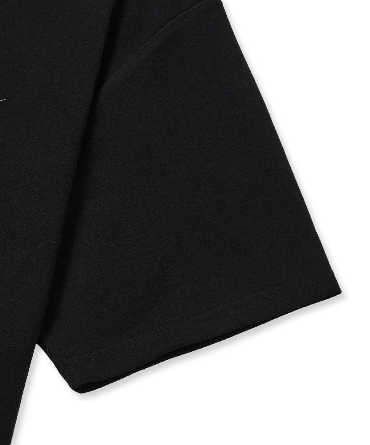 브라운브레스(BROWNBREATH) STAMP MESH TAG TEE - BLACK