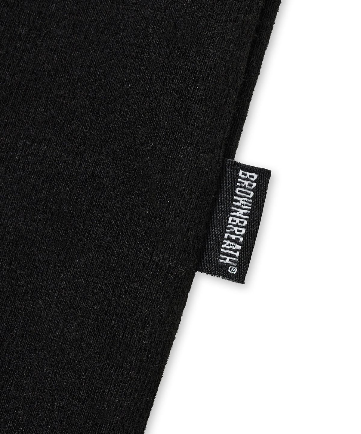 브라운브레스(BROWNBREATH) STAMP MESH TAG TEE - BLACK